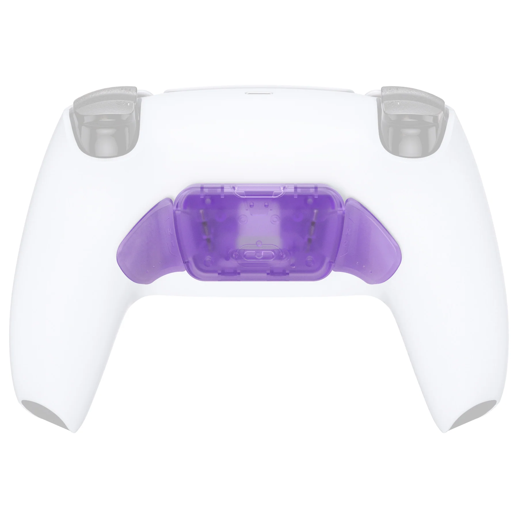 eXtremeRate Replacement Redesigned K1 K2 Back Buttons for eXtremerate RISE Remap Kit, Compatible with PS5 Controller - Clear Atomic Purple