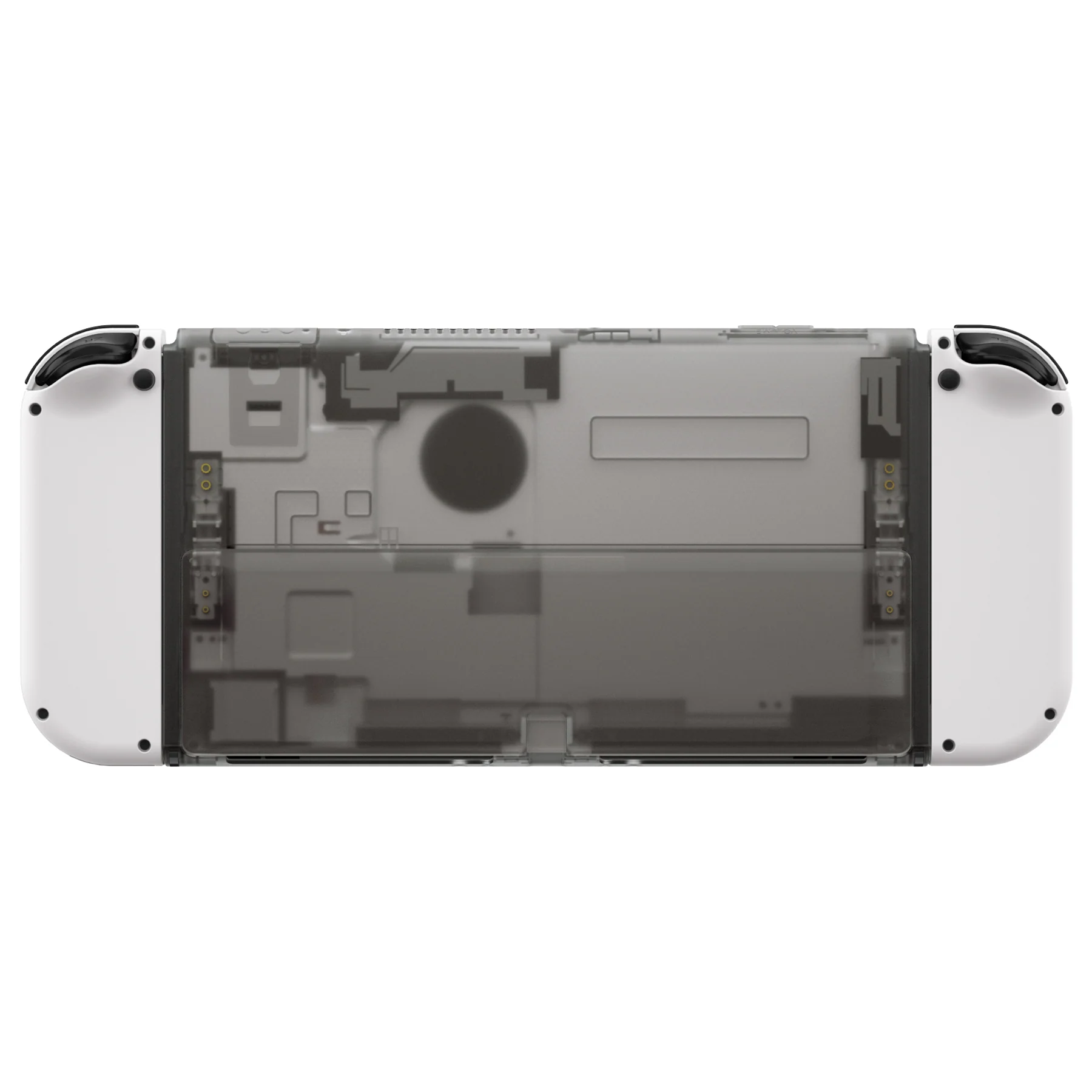 eXtremeRate Replacement Back Plate with Kickstand for Nintendo Switch OLED - Clear Black - Image 5