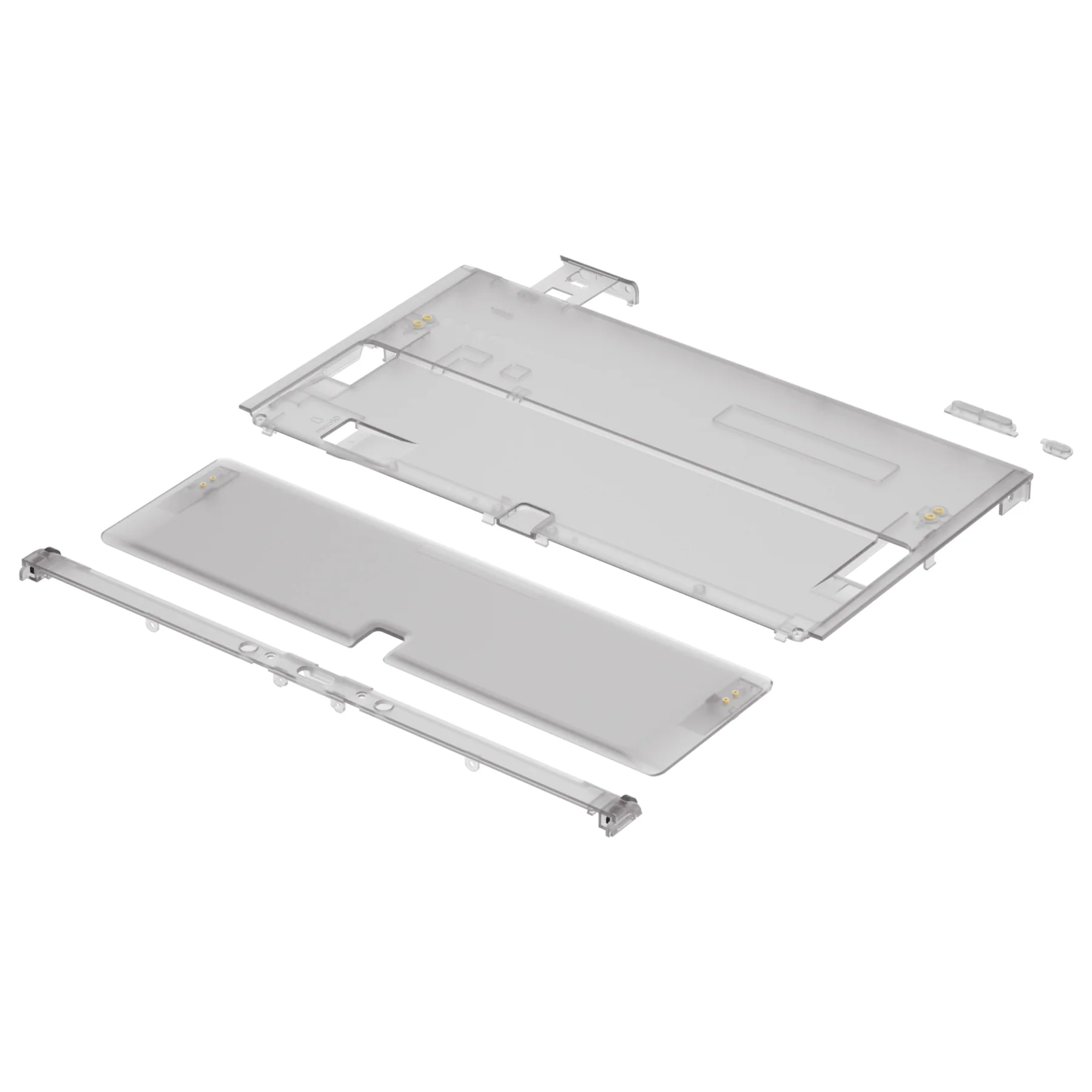 eXtremeRate Replacement Back Plate with Kickstand for Nintendo Switch OLED - Clear Black - Image 8