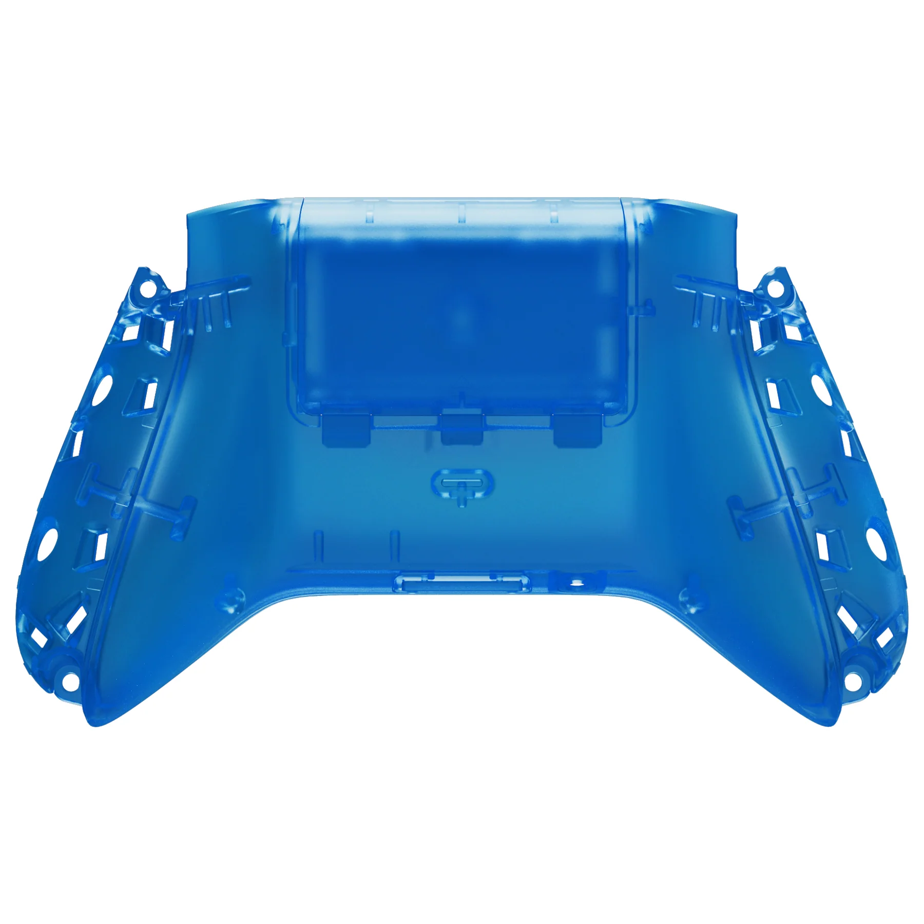 eXtremeRate Replacement Bottom Shell with Battery Cover for Xbox Series X & S Controller - Clear Blue