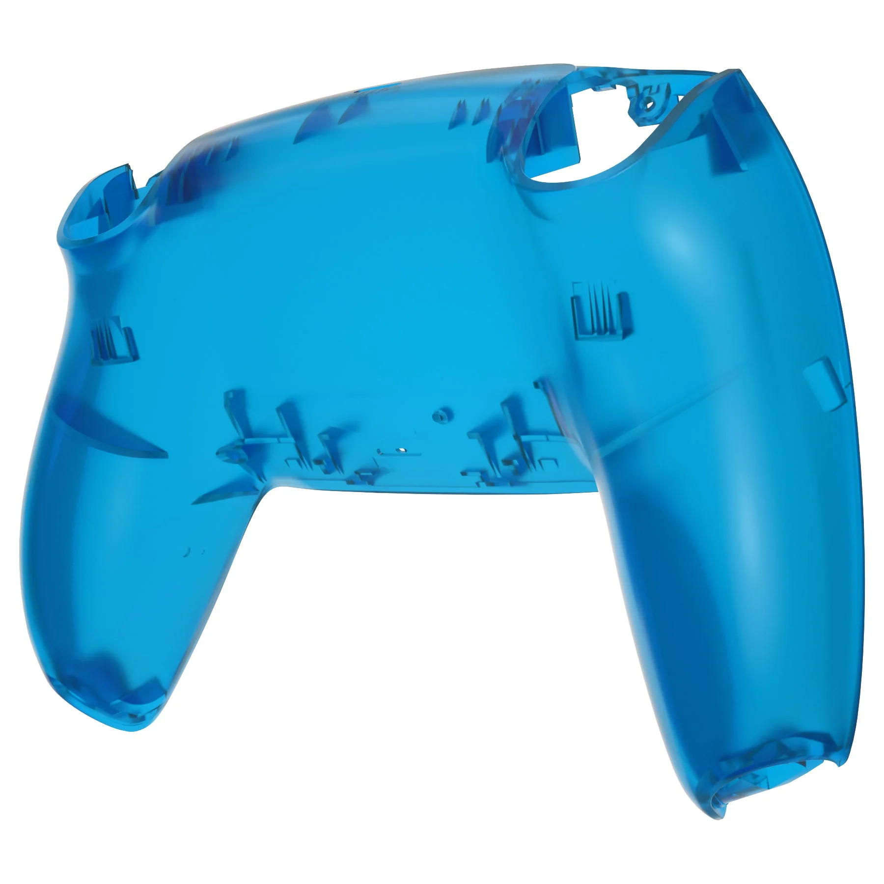 eXtremeRate Replacement Back Housing Bottom Shell Compatible with PS5 Controller BDM-010/020/030/040/050 - Clear Blue - Image 8