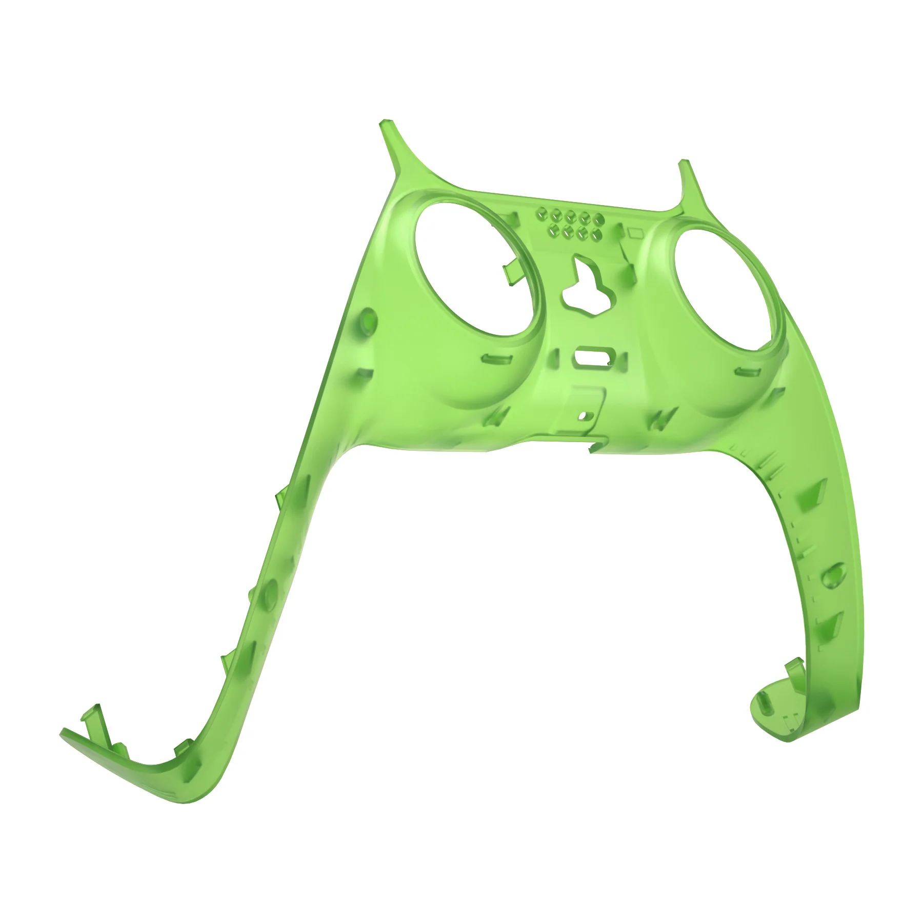eXtremeRate Replacement Decorative Trim Shell with Accent Rings Compatible with PS5 Controller BDM-010/020/030/040/050 - Clear Green - Image 9