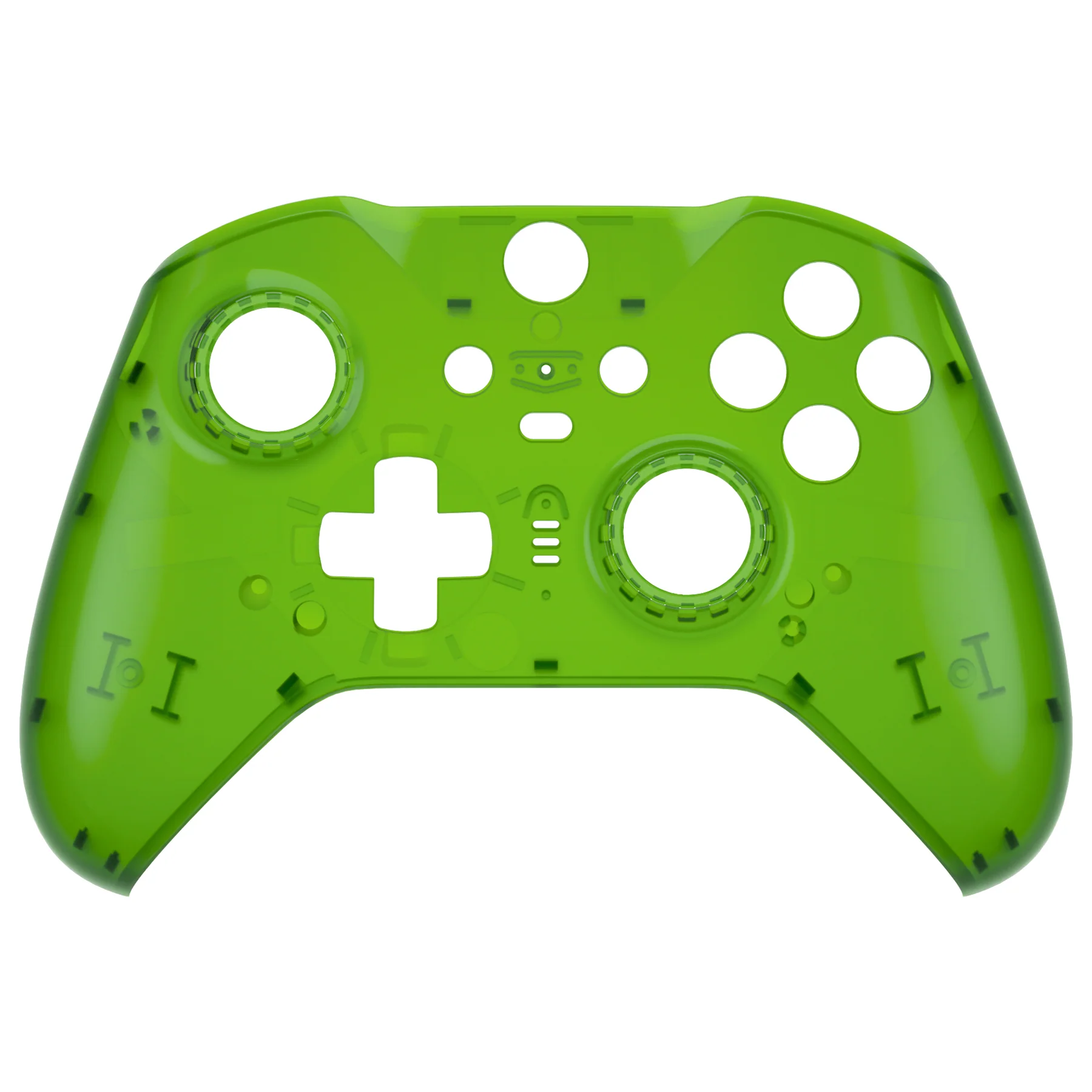 eXtremeRate Replacement Front Housing Shell Case with Accent Rings for Xbox One Elite Series 2 & Elite 2 Core Controller (Model 1797) - Clear Green - Image 8