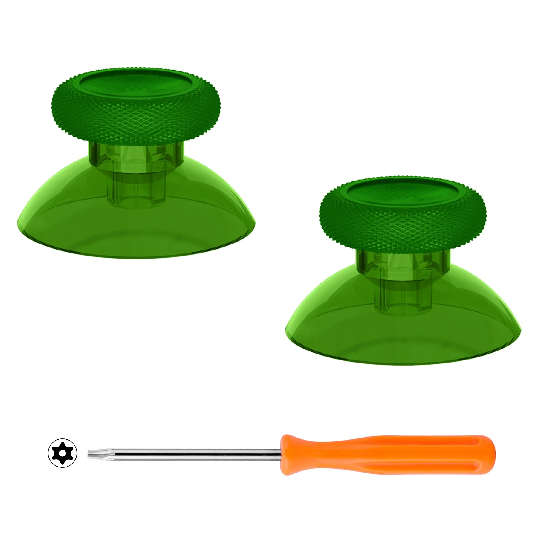 eXtremeRate Replacement Thumbsticks for Xbox Series X/S Controller & Xbox One X/S Controller & Xbox One Standard Controller & Xbox One Elite Controller - Clear Green