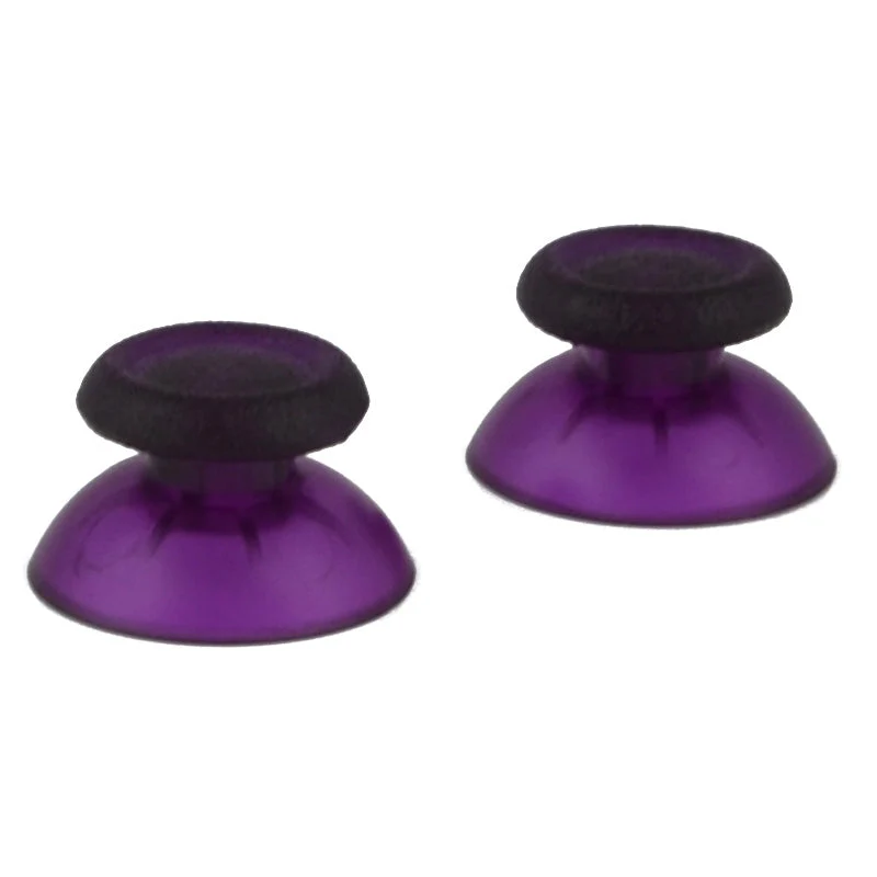 eXtremeRate Replacement Analog Thumbsticks Compatible with PS4 Controller - Clear Purple