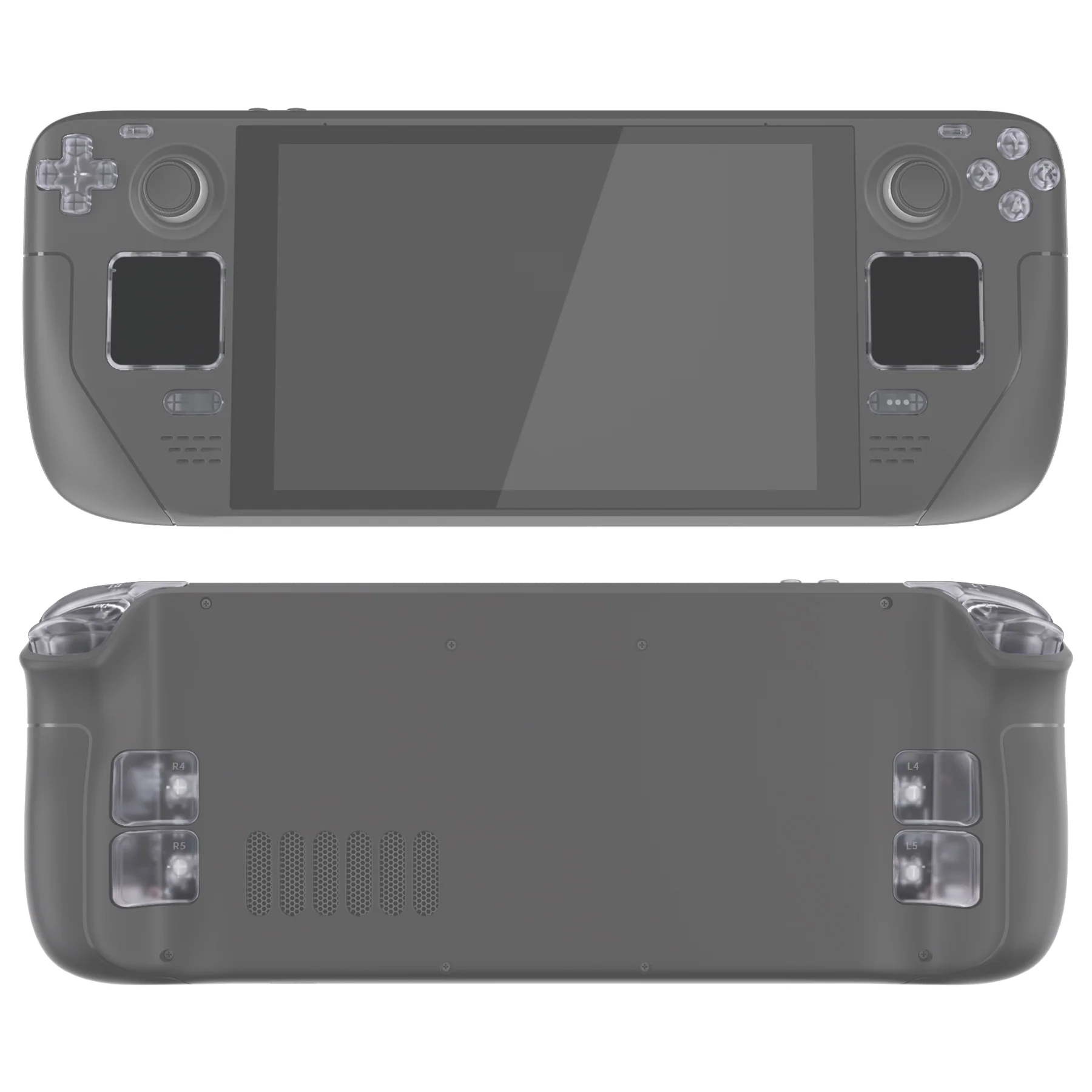 eXtremeRate Replacement Full Set Buttons for Steam Deck LCD - Clear