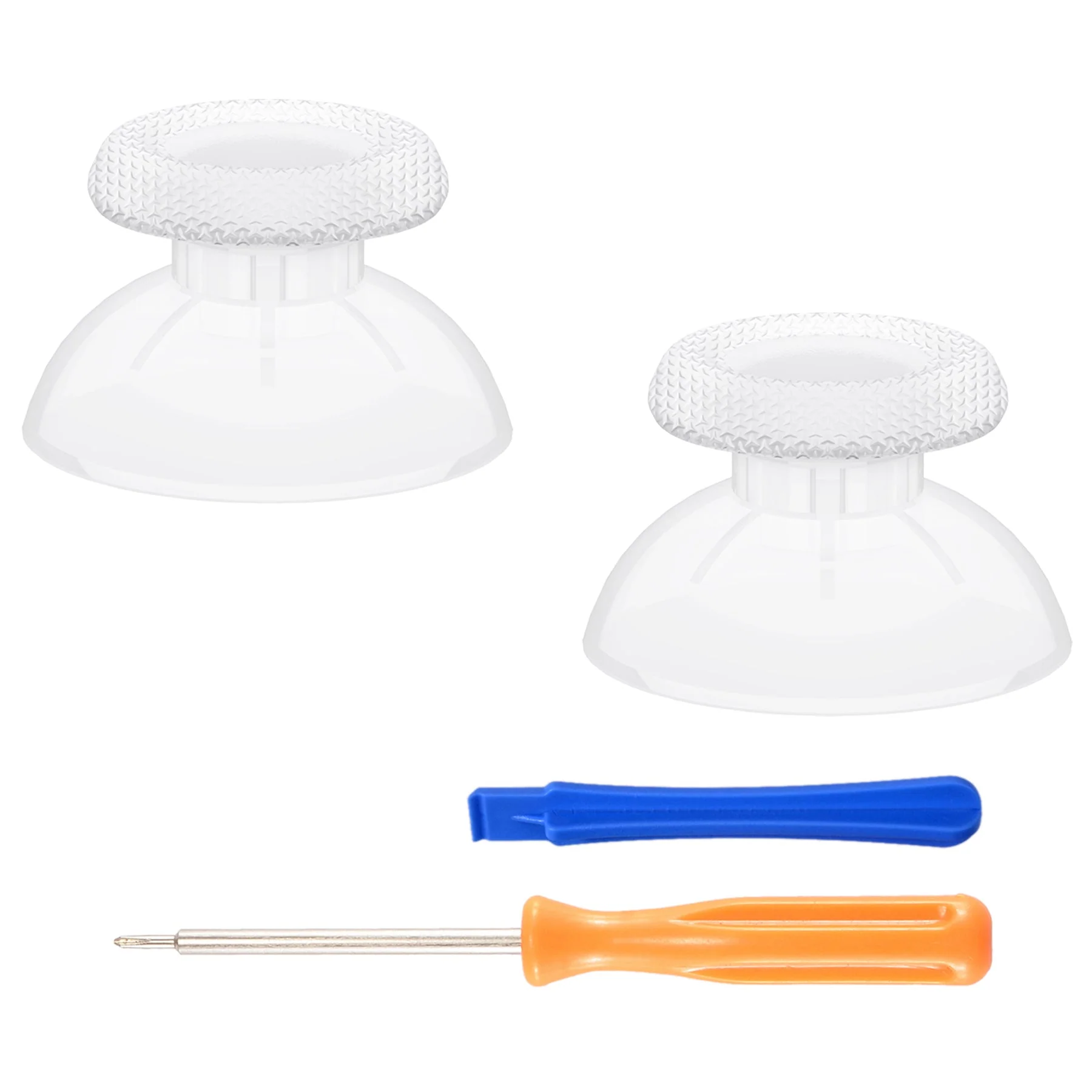 eXtremeRate Replacement Thumbsticks Analog Stick Joystick Compatible with PS5 & PS4 All Model Controller - Clear