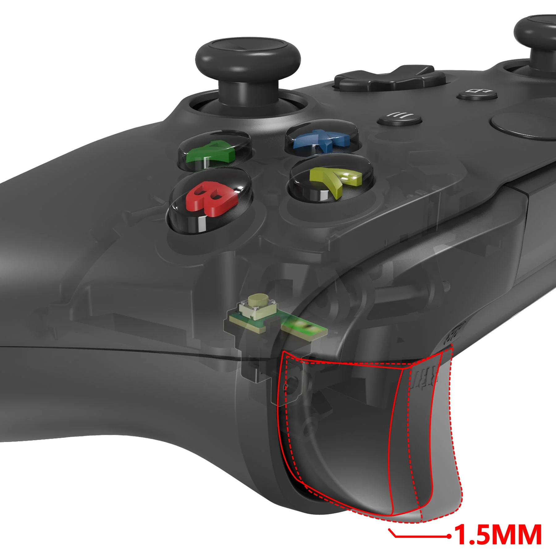 eXtremeRate Clicky Hair Trigger Kit for Xbox One X & S Controller LT RT Shoulder Buttons