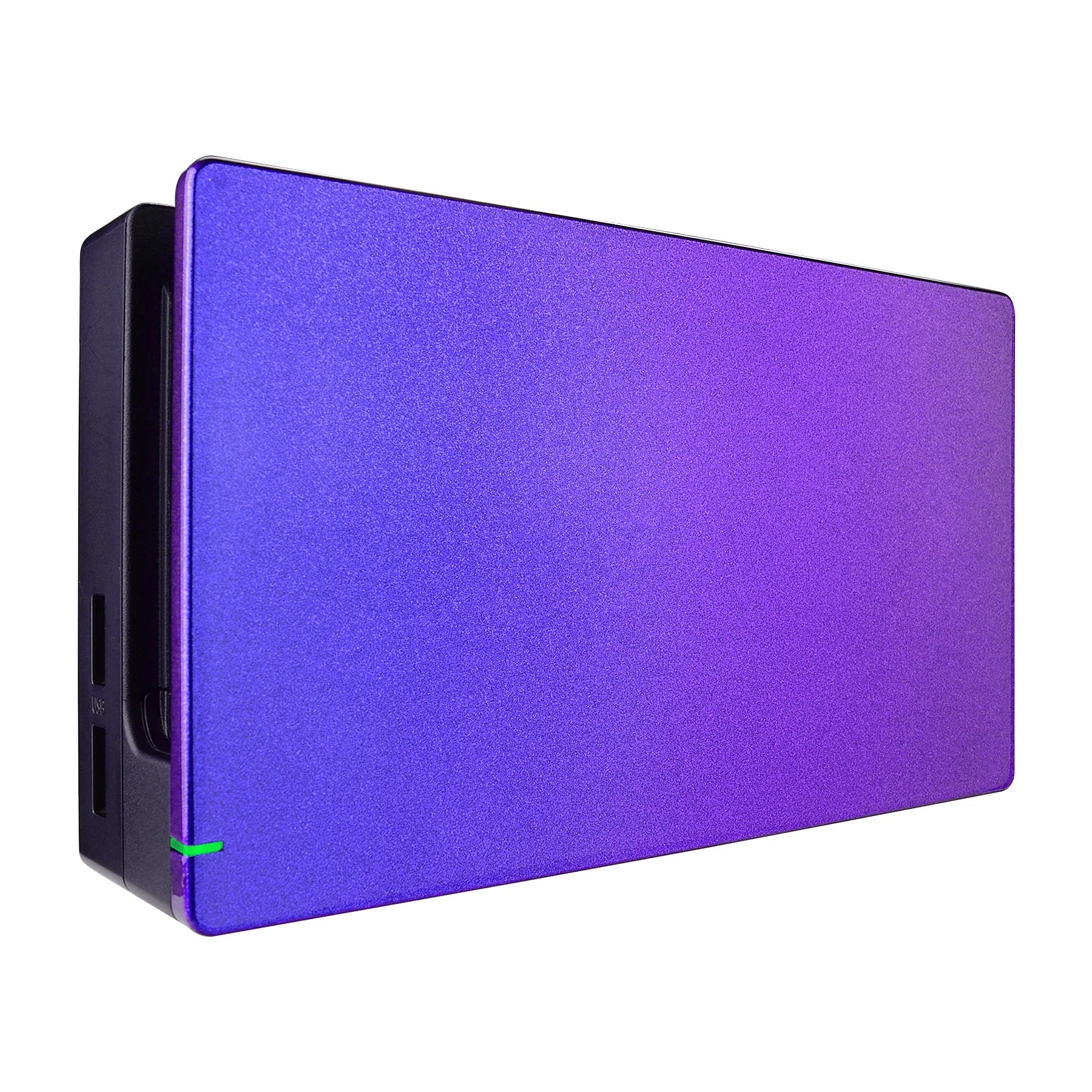 eXtremeRate Custom Replacement Faceplate for Nintendo Switch Charging Dock - Chameleon Purple Blue