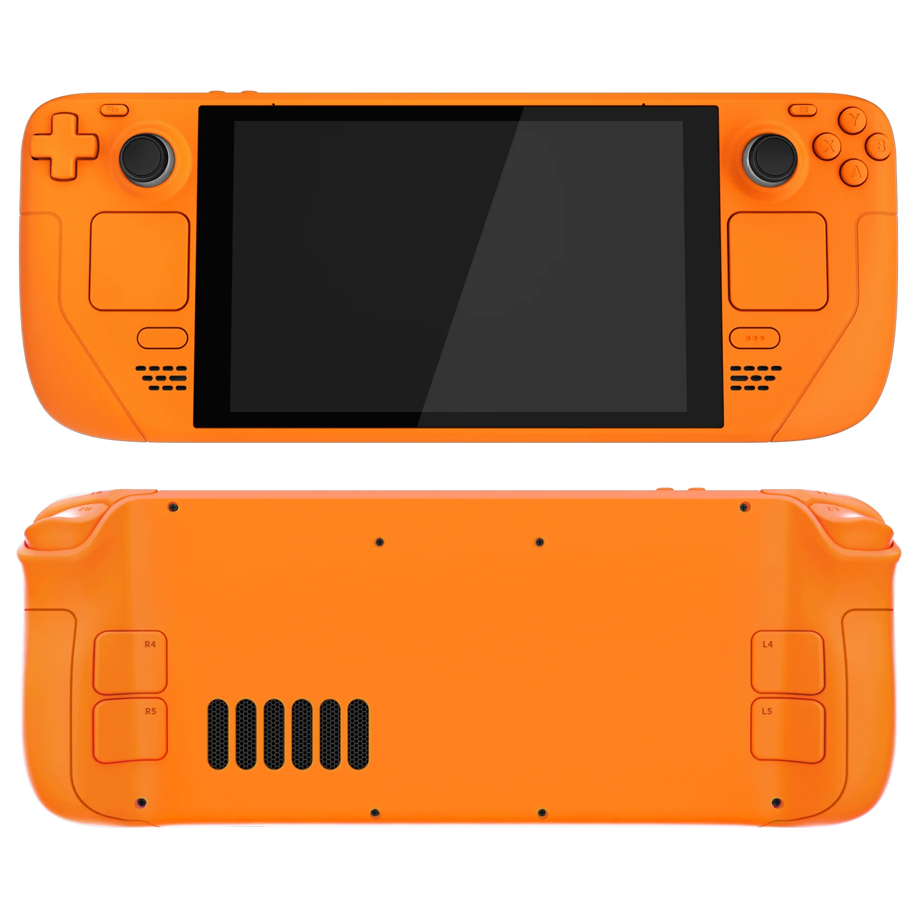 eXtremeRate Custom Full Set Shell with Buttons for Steam Deck LCD - Royal Orange