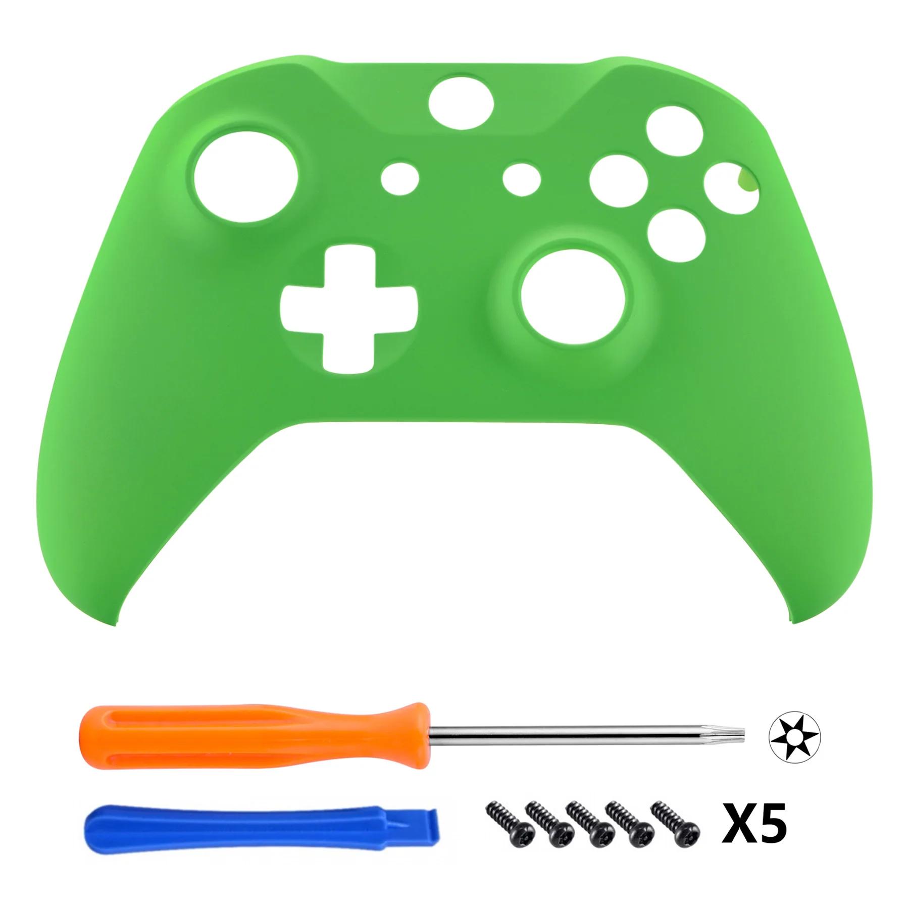 eXtremeRate Replacement Front Housing Shell for Xbox One X & S Controller (Model 1708) - Green