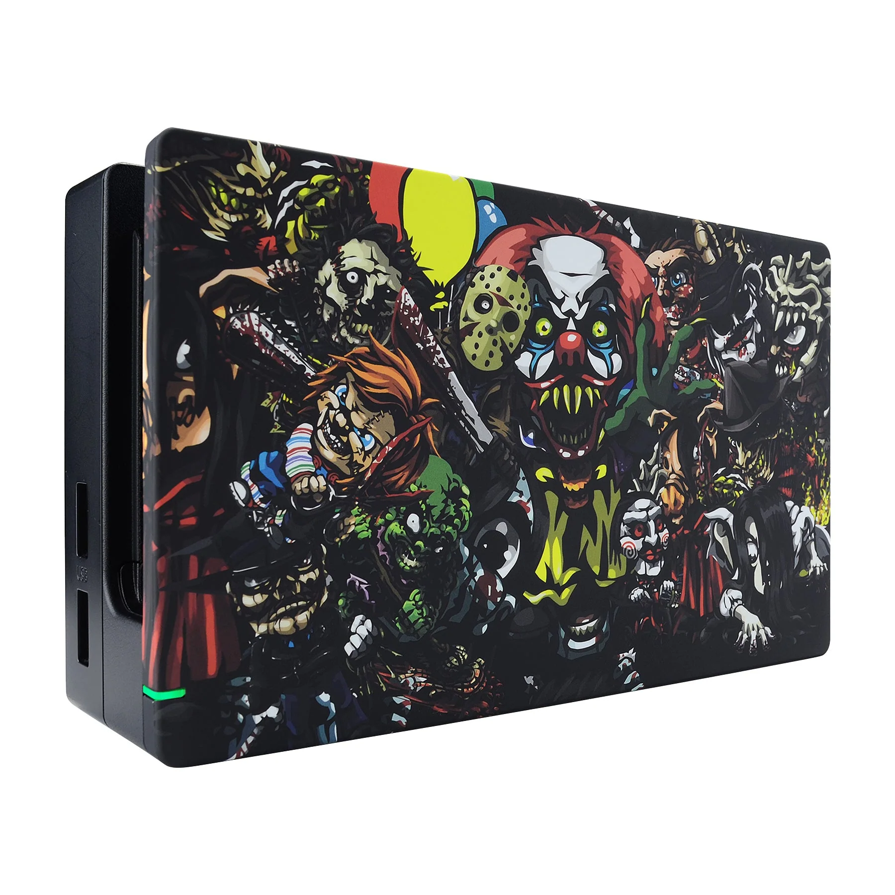 eXtremeRate Custom Replacement Faceplate for Nintendo Switch Charging Dock - Scary Party