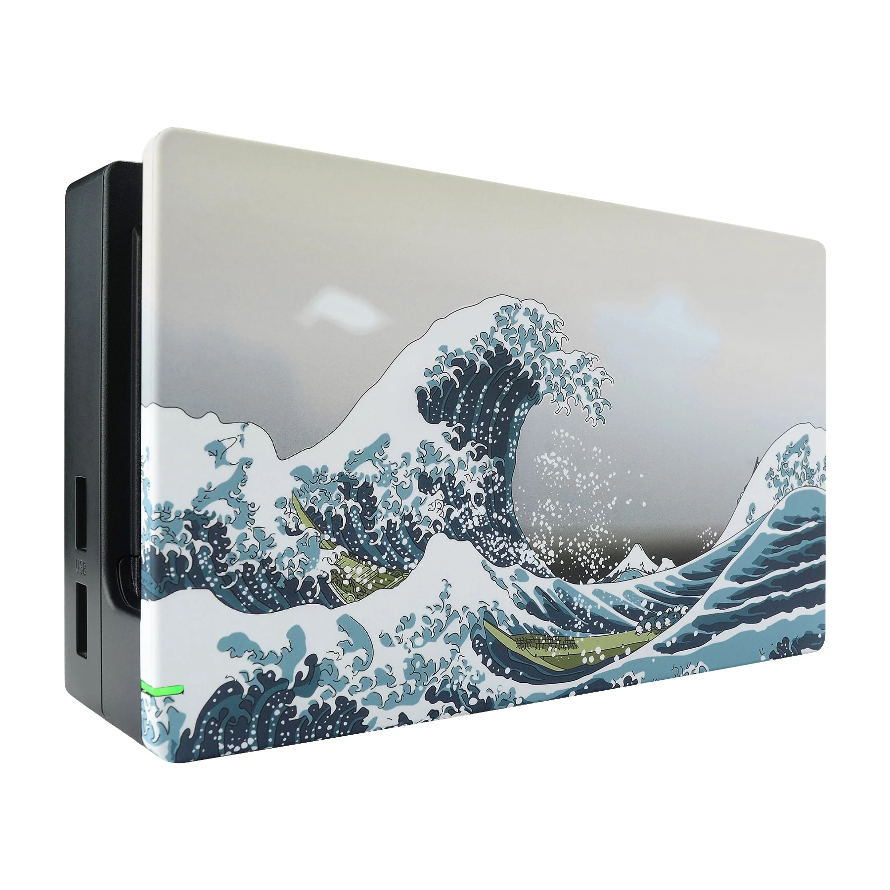 eXtremeRate Custom Replacement Faceplate for Nintendo Switch Charging Dock - The Great Wave