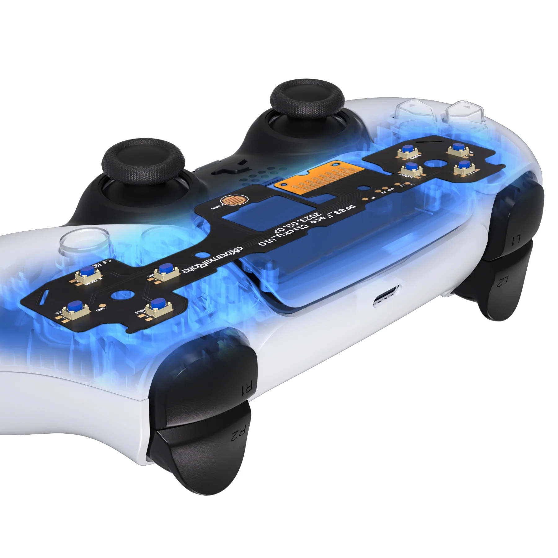 eXtremeRate Custom Tactile Dpad & Action Buttons Face Clicky Kit for PS5 Controller BDM-030