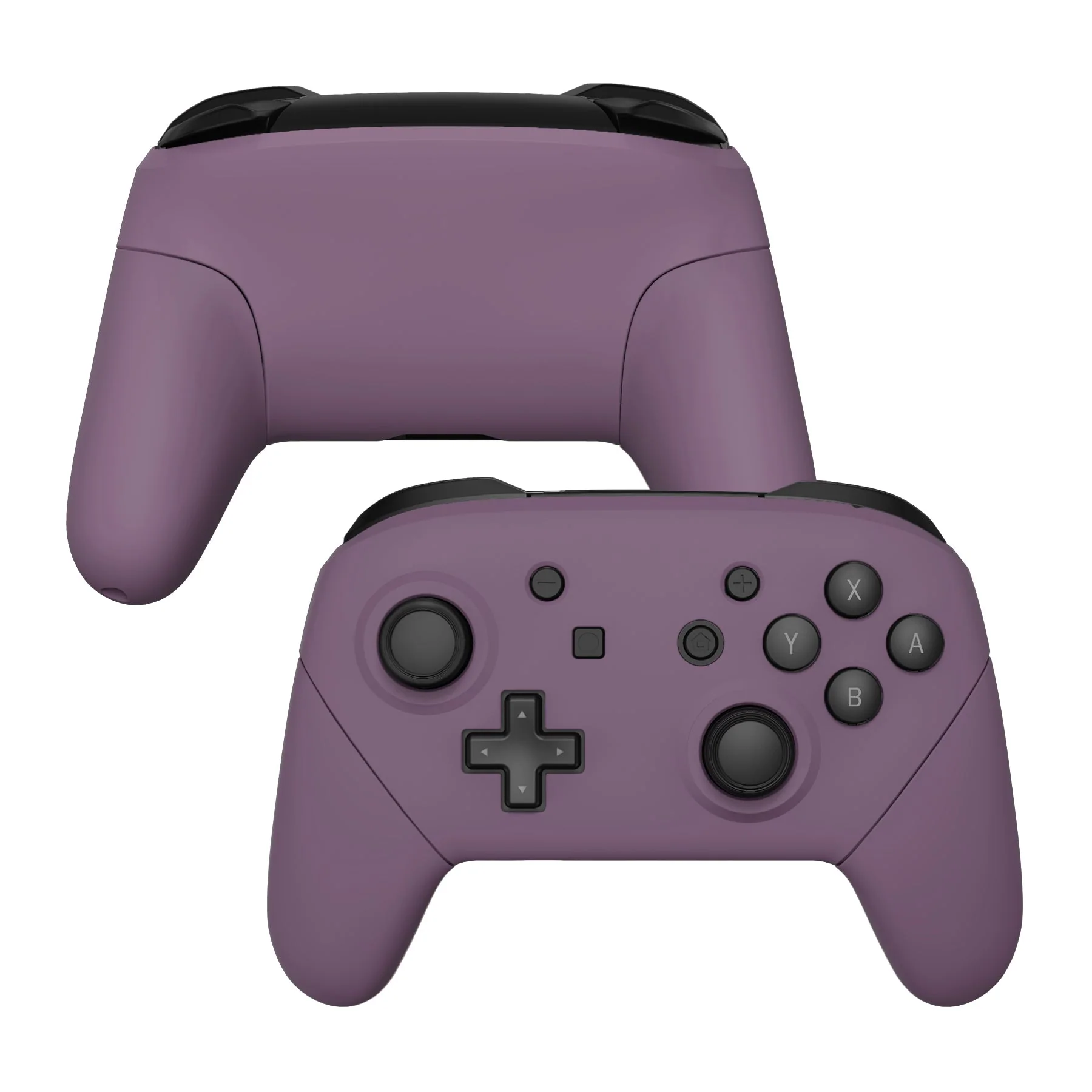 eXtremeRate Replacement Full Set Shell Faceplate Backplate Handles for Nintendo Switch Pro - Dark Grayish Violet