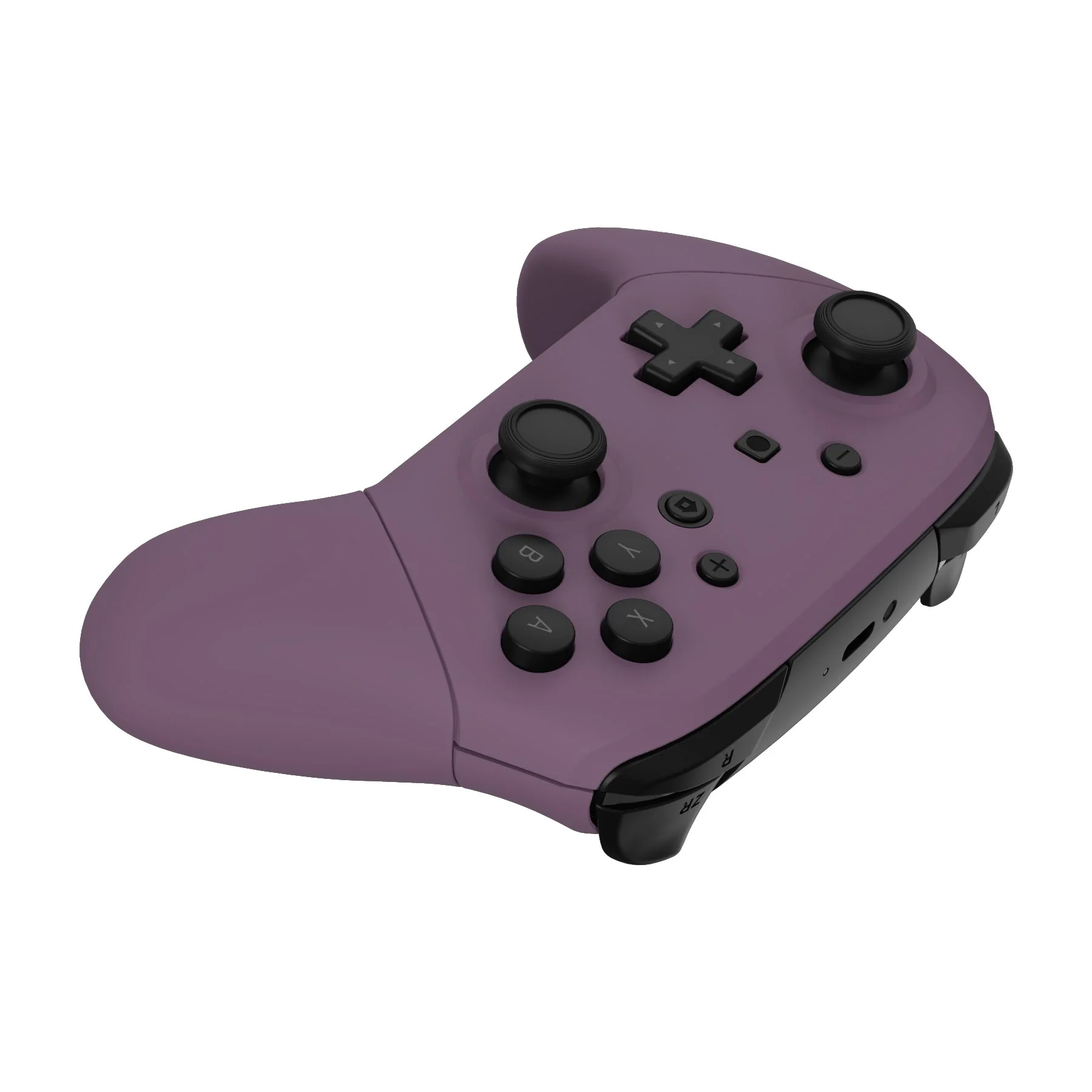 eXtremeRate Replacement Full Set Shell Faceplate Backplate Handles for Nintendo Switch Pro - Dark Grayish Violet - Image 6