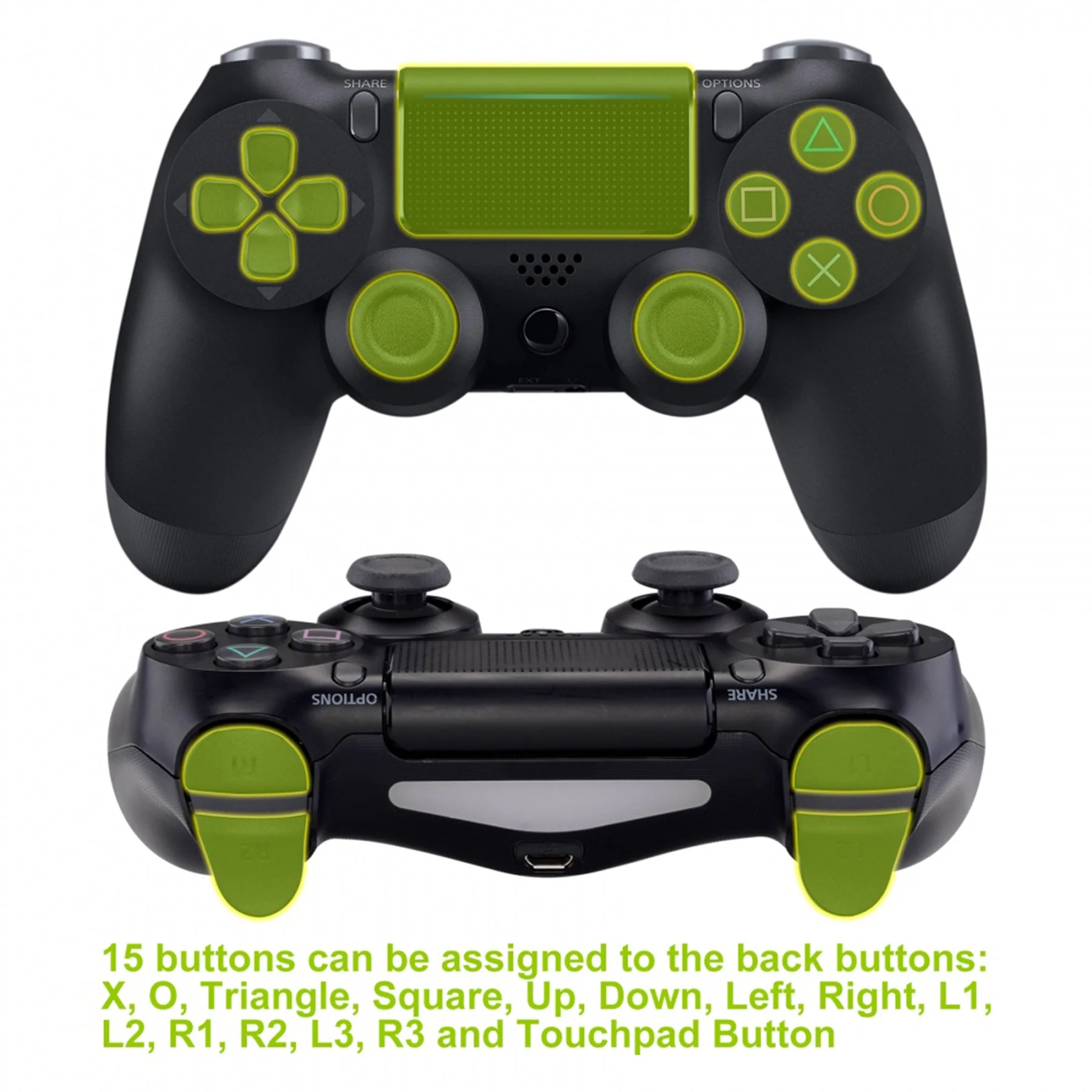eXtremeRate Dawn 2.0 FlashShot Trigger Stop Remap Kit for PS4 Controller JDM 040/050/055 - Black - Image 6
