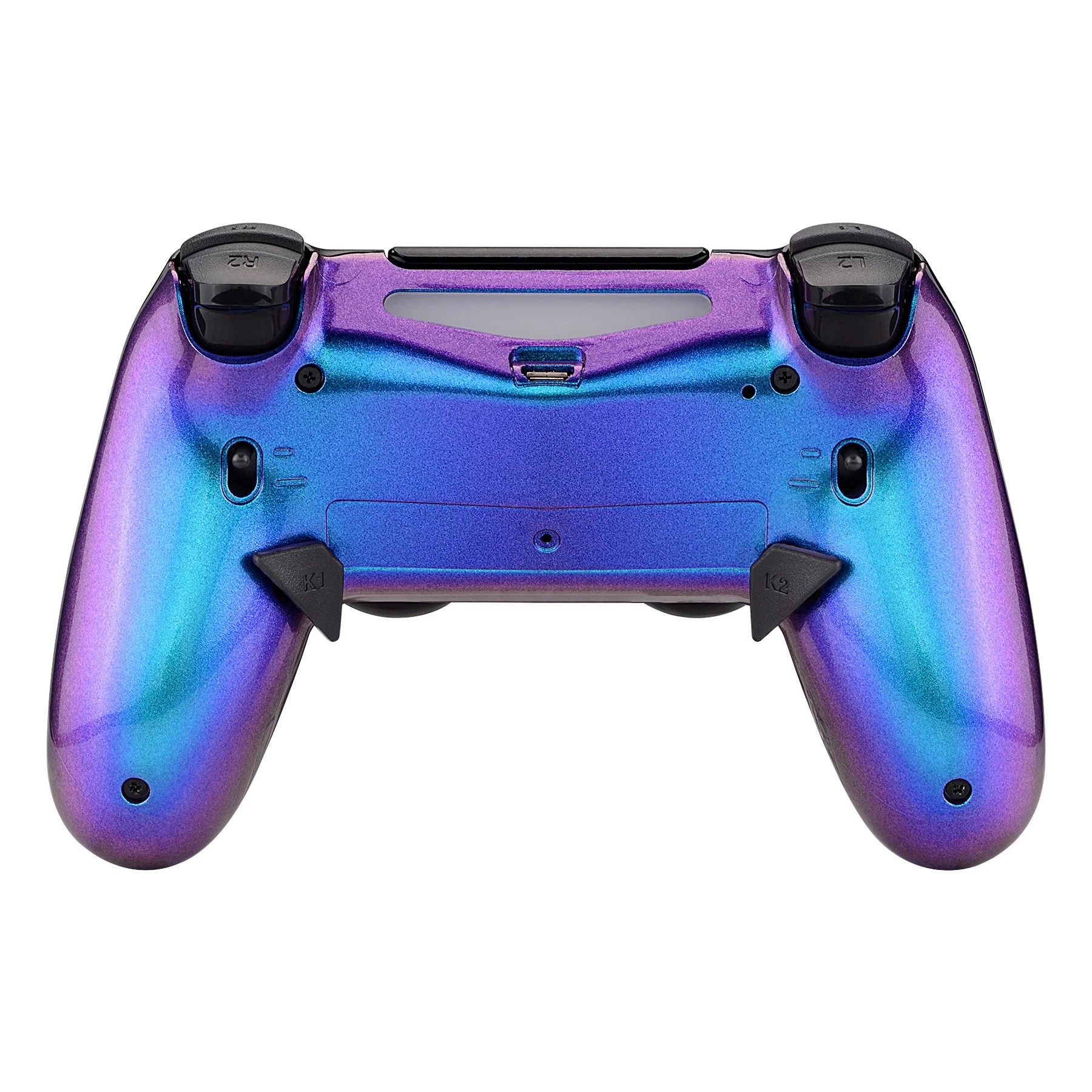 eXtremeRate Dawn 2.0 FlashShot Trigger Stop Remap Kit for PS4 Controller JDM 040/050/055 - Chameleon Purple Blue - Image 3
