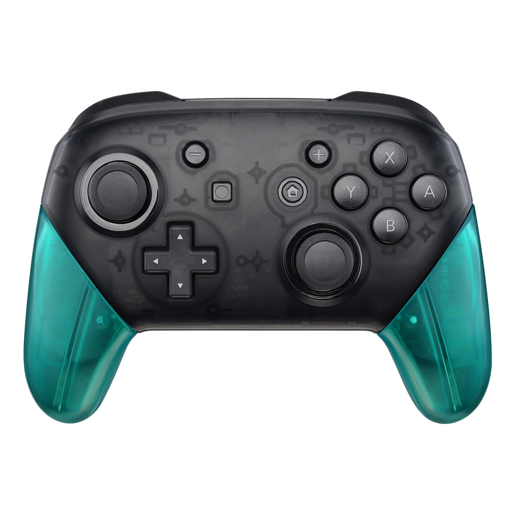 eXtremeRate Replacement Handle Grips for Nintendo Switch Pro Controller - Emerald Green