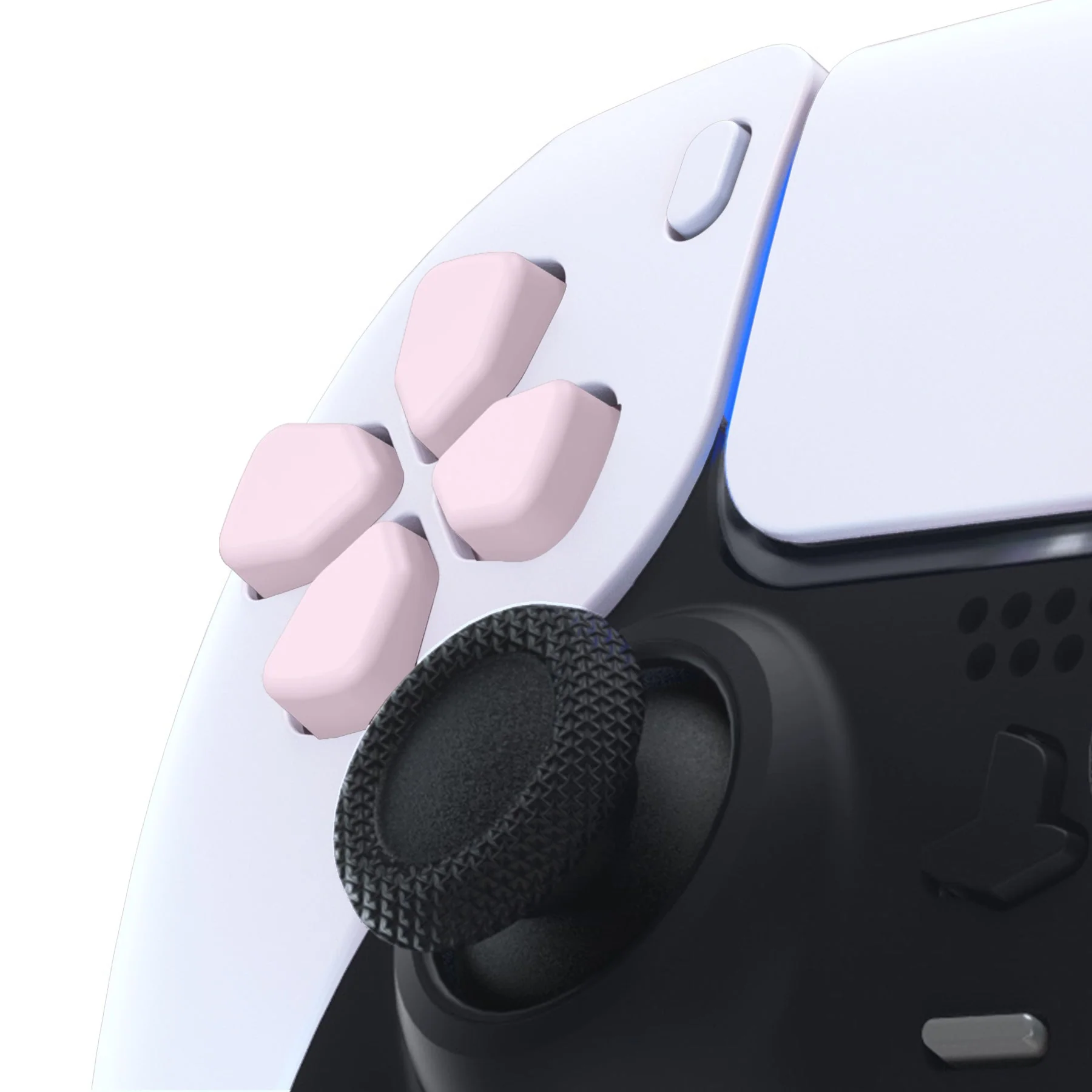 eXtremeRate Ergonomic Split Dpad Buttons (SDP Buttons) for PS5 & PS5 Edge & PS4 All Model Controller - Cherry Blossoms Pink - Image 7