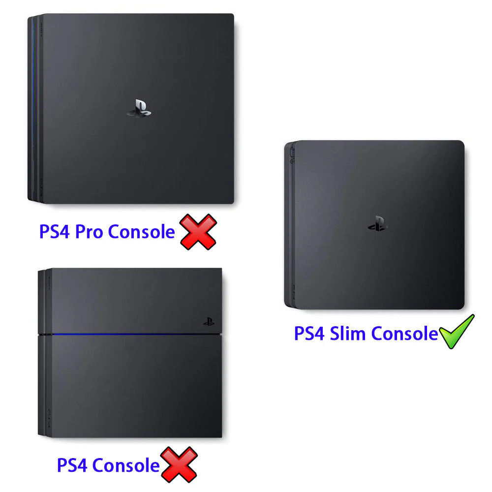 eXtremeRate Horizontal Dust Cover for PS4 slim console - Black - Image 2