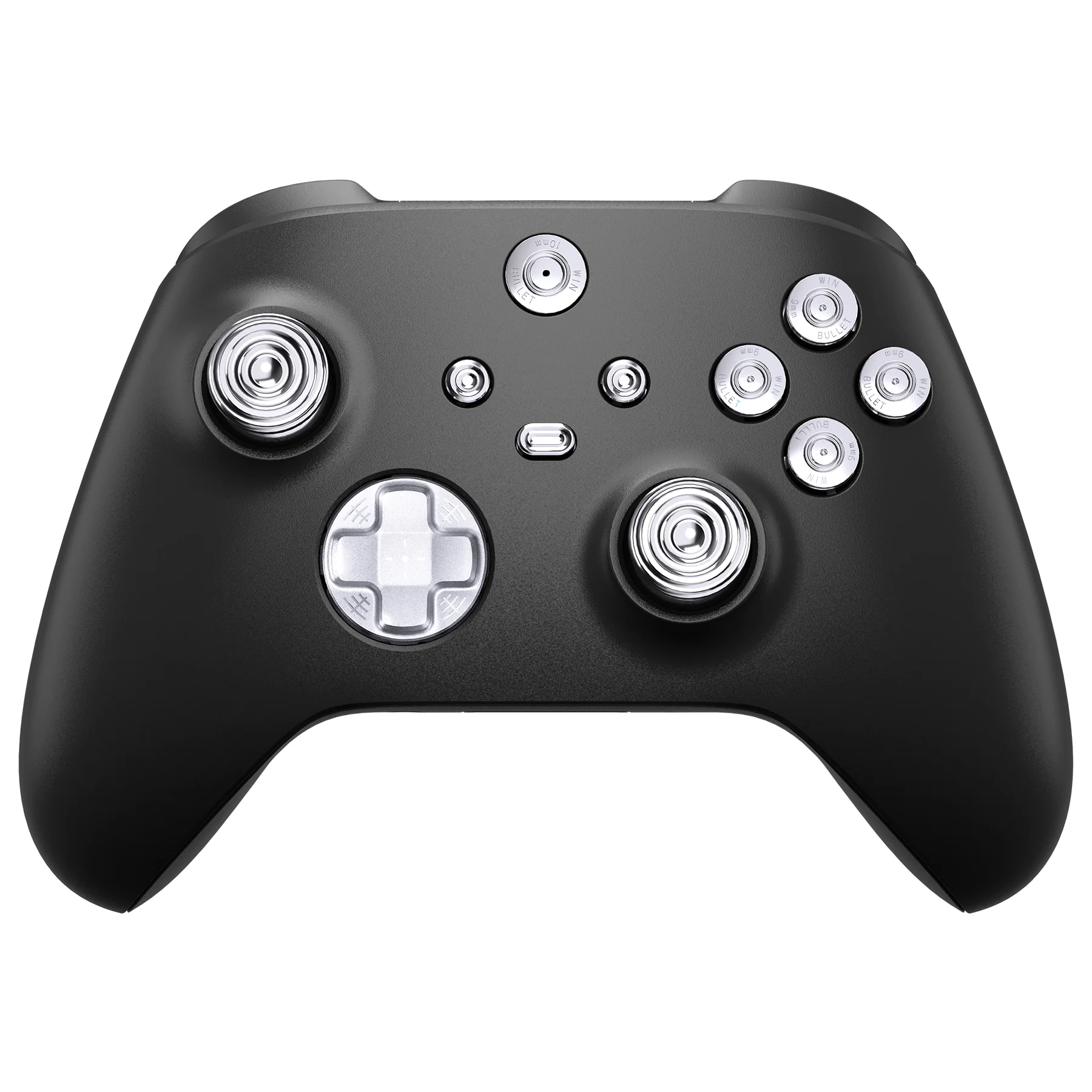 eXtremeRate 11 in 1 Custom Gold Metal Buttons for Xbox Series X/S Controller & Xbox Core Controller - Silver - Image 4