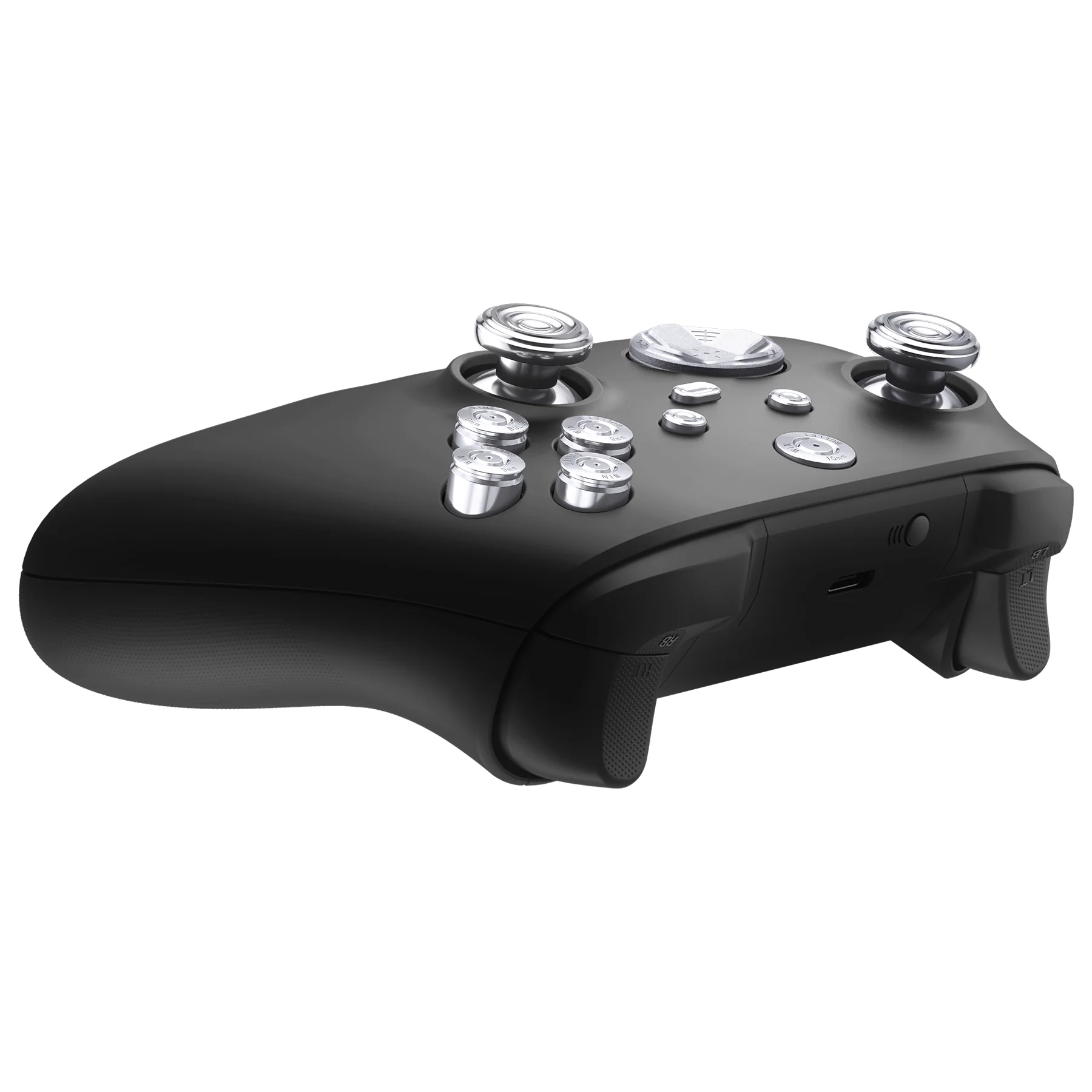 eXtremeRate 11 in 1 Custom Gold Metal Buttons for Xbox Series X/S Controller & Xbox Core Controller - Silver - Image 7