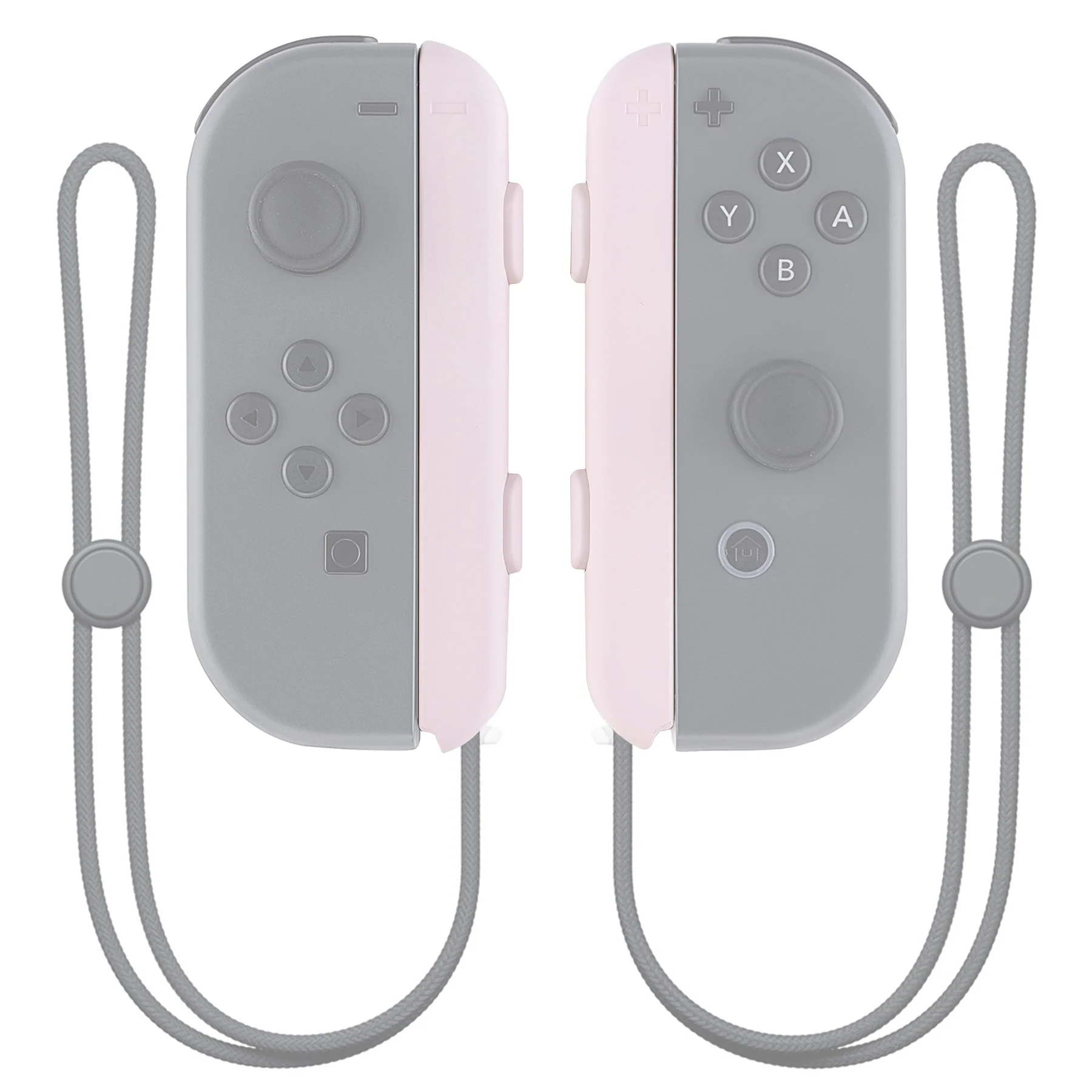eXtremeRate 2 Pack Custom Replacement shell for Joycon Strap of NS Switch - Cherry Blossoms Pink