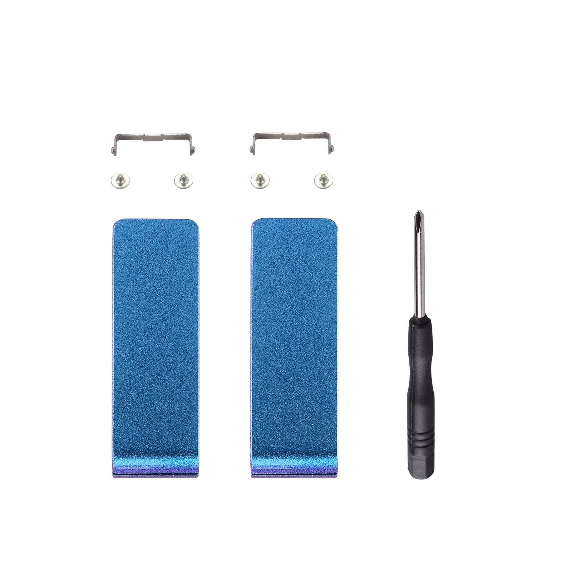 eXtremeRate 2 Sets Replacement Kickstand for Nintendo Switch Console - Chameleon Purple Blue - Image 2