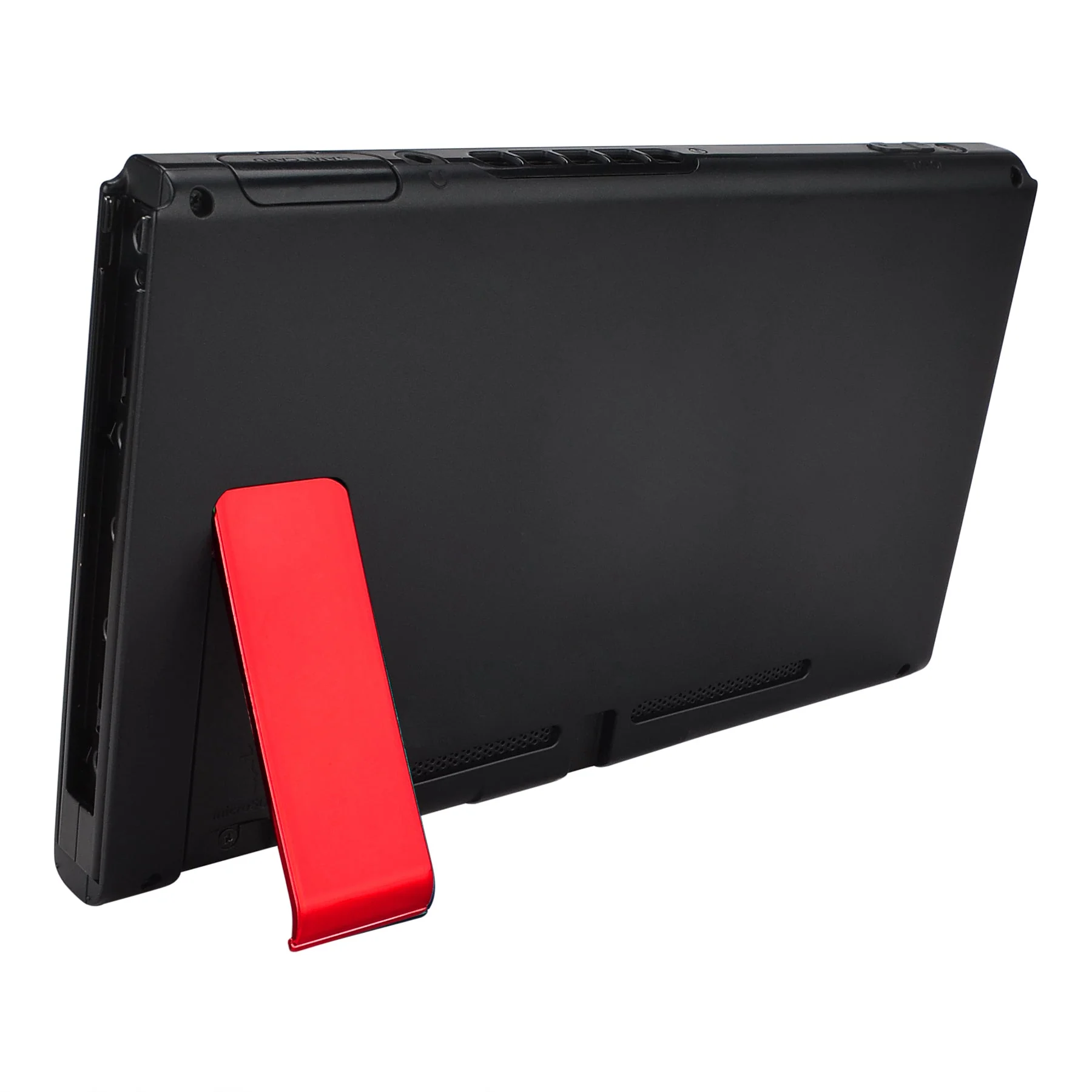 eXtremeRate 2 Sets Replacement Kickstand for Nintendo Switch Console - Glossy Chrome Red