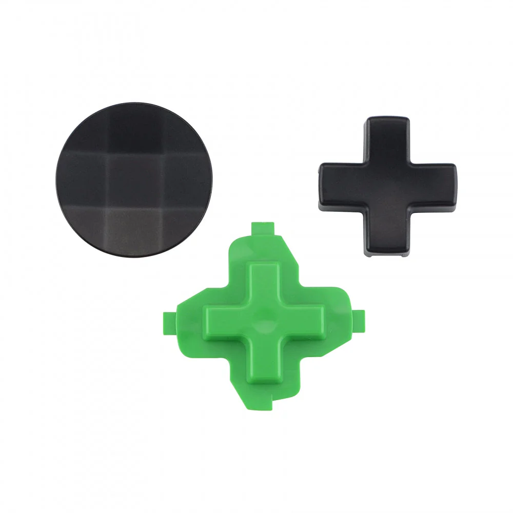 eXtremeRate 3 in 1 Magnetic Metal Stainless Steel D-Pads for Xbox One Standard & Xbox One S/X & Xbox One Elite (Model 1698) & Xbox One Elite Series 2 & Elite 2 Core Controller - Black & Green