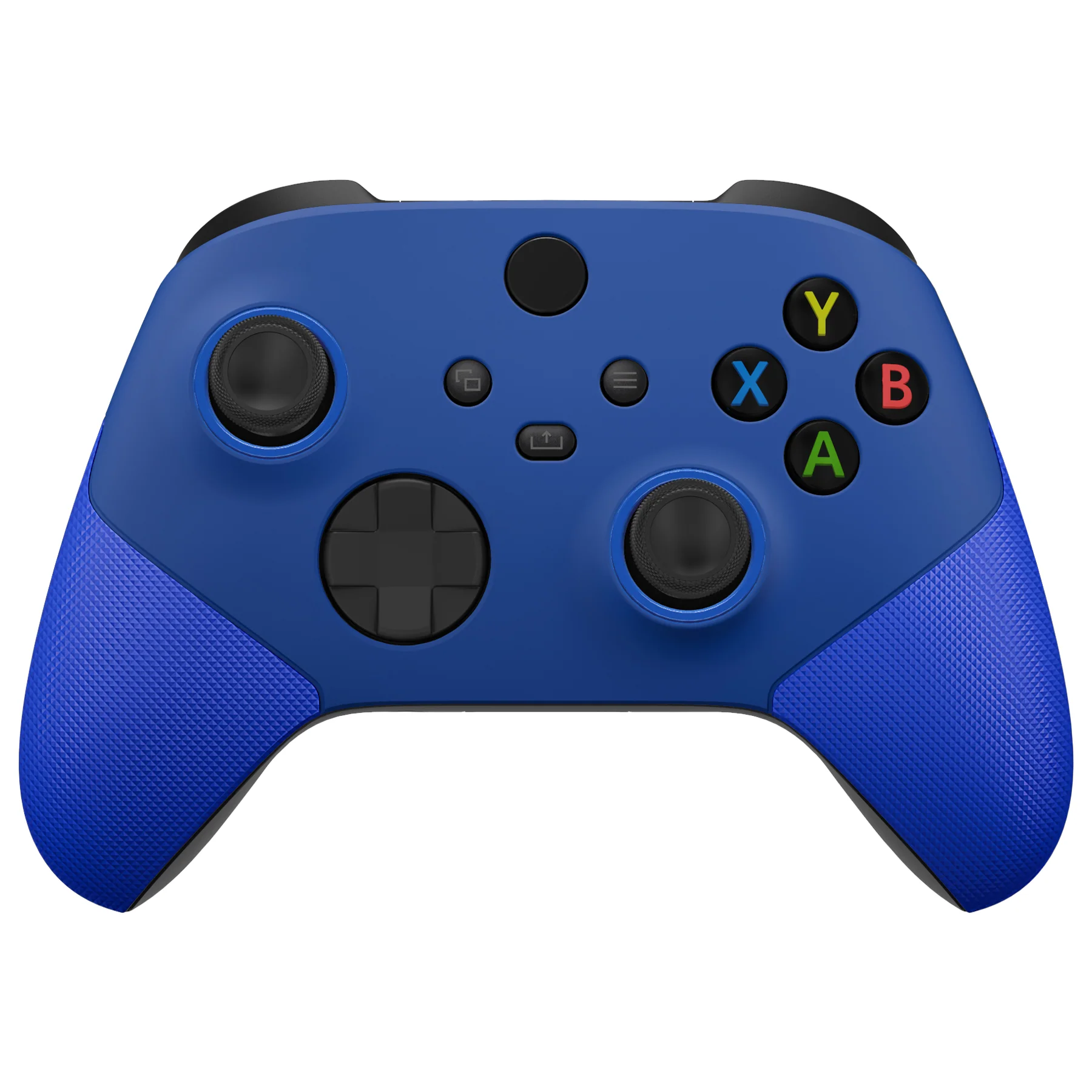 eXtremeRate ASR Version Performance Rubberized Grip Front Housing Shell with Accent Rings for Xbox Series X & S Controller - Blue - Image 2