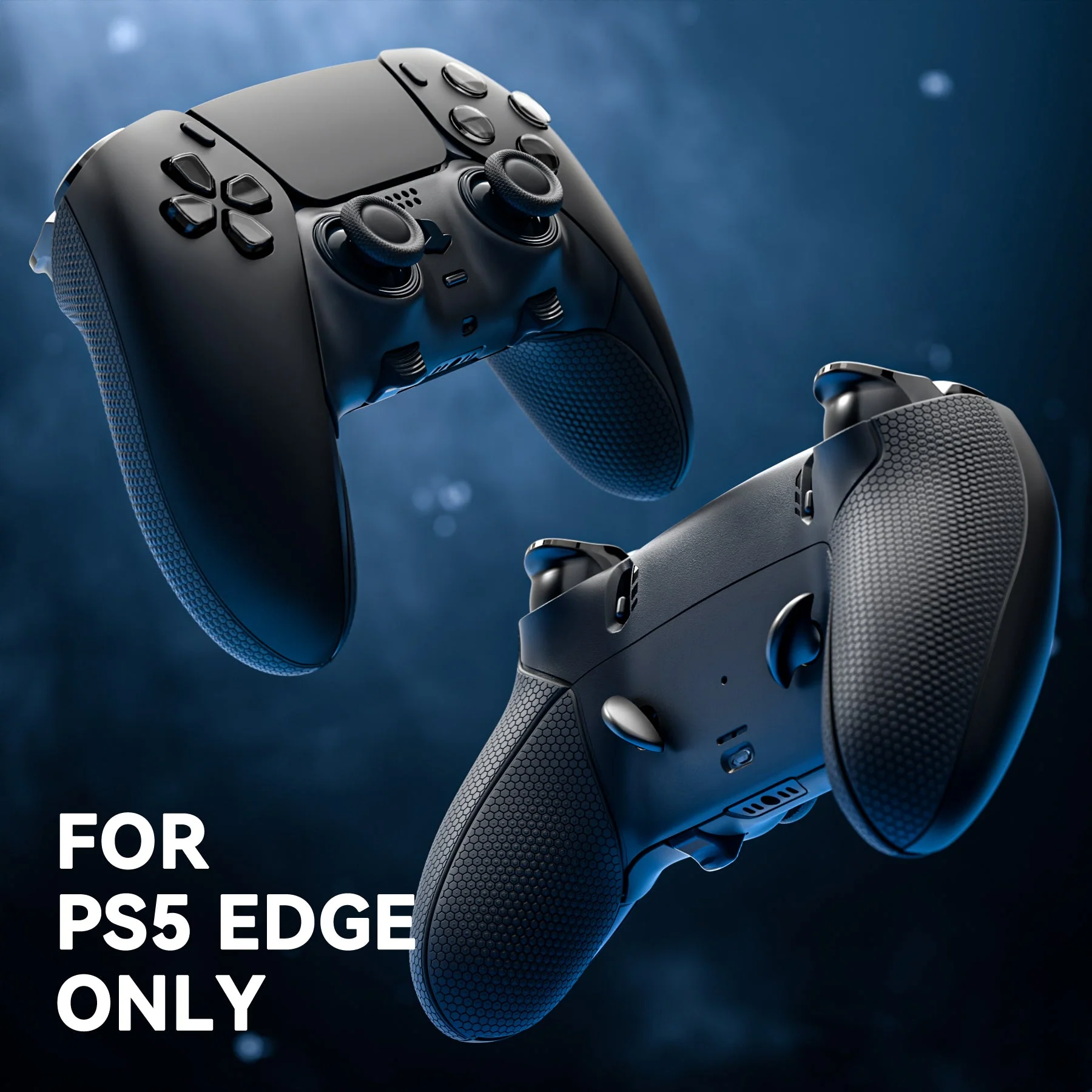 eXtremeRate Beyond-ARC Bottom Shell Kit with Rubberised Grip for PS5 Edge Controller - Black - Image 5