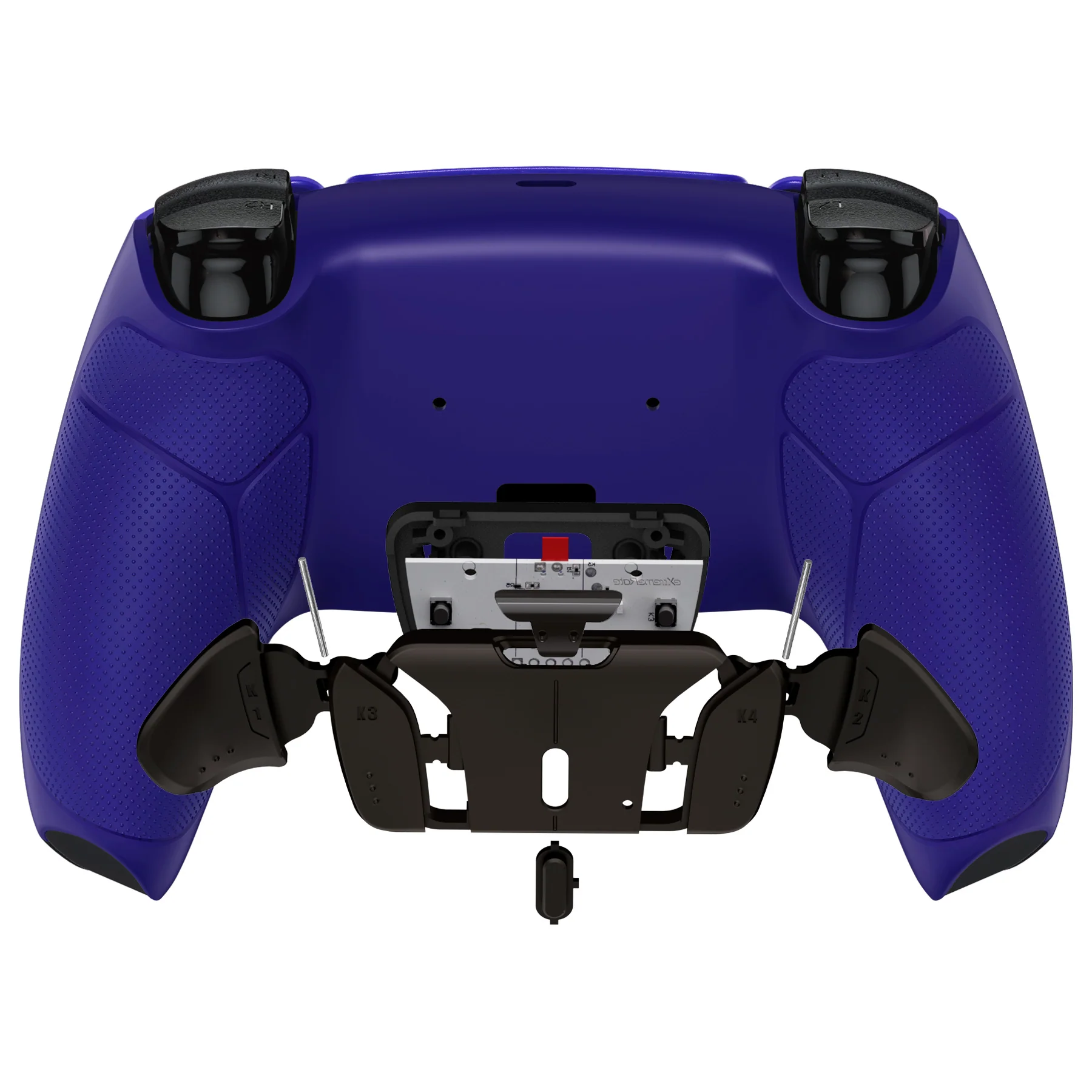eXtremeRate Black Real Metal Buttons (RMB) Version RISE4 Remap Kit for PS5 Controller BDM-030/040/050 - Rubberized Cobalt Blue - Image 6