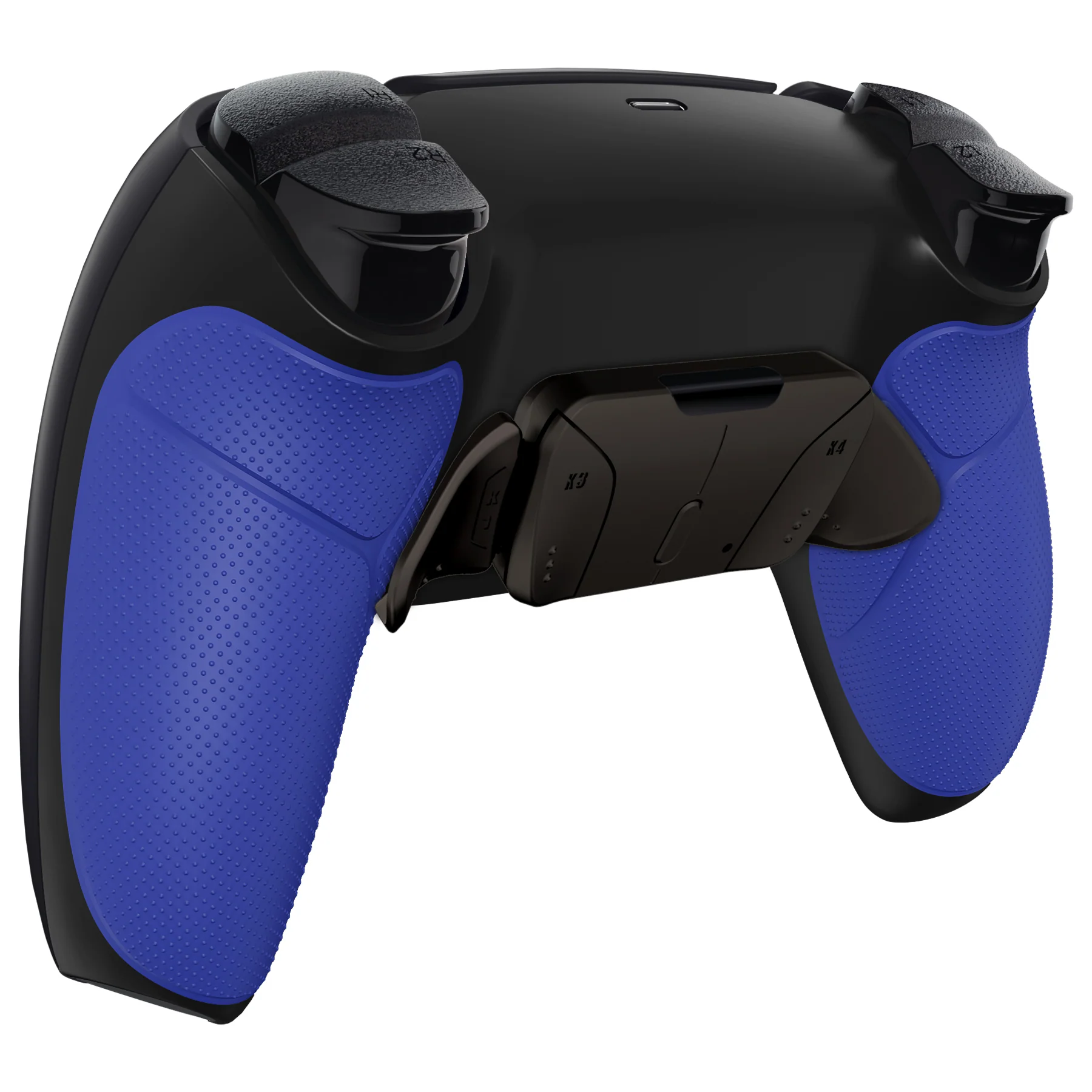 eXtremeRate Black Real Metal Buttons (RMB) Version RISE4 V3 Remap Kit for PS5 Controller BDM-030/040/050 - Rubberized Blue - Image 8