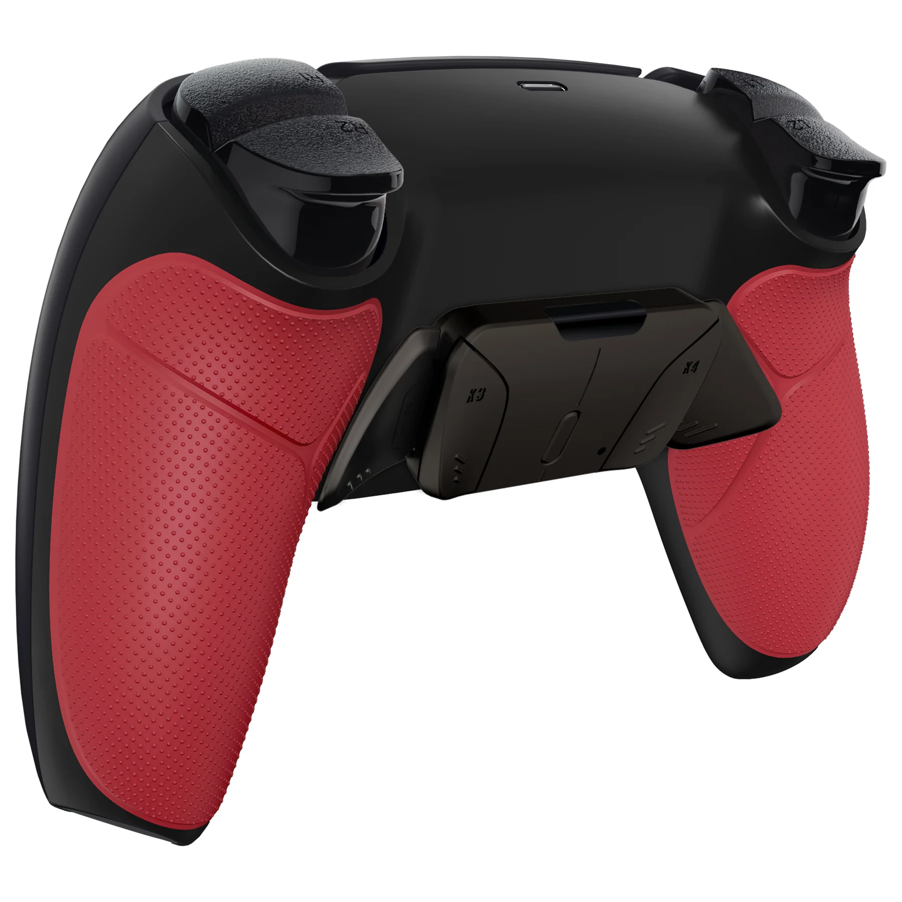 eXtremeRate Black Real Metal Buttons (RMB) Version RISE4 V3 Remap Kit for PS5 Controller BDM-030/040/050 - Rubberized Red - Image 8