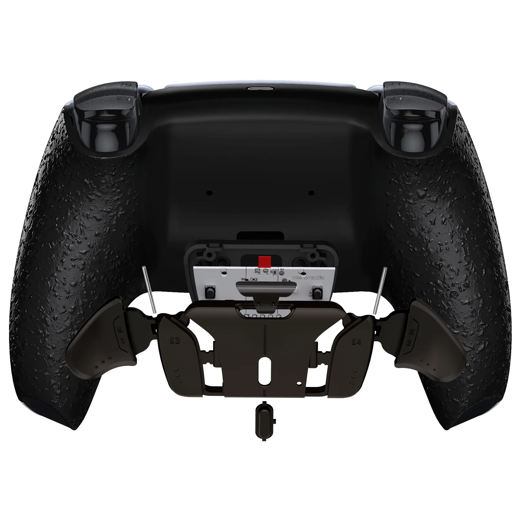eXtremeRate Black Real Metal Buttons (RMB) Version RISE4 V3 Remap Kit for PS5 Controller BDM-030/040/050 - Textured Black - Image 6