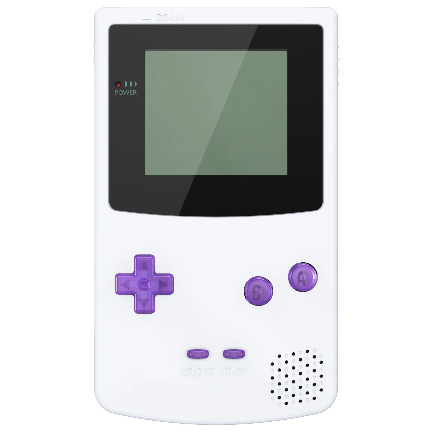 eXtremeRate Replacement Full Set Buttons for Gameboy Color GBC - Clear Atomic Purple