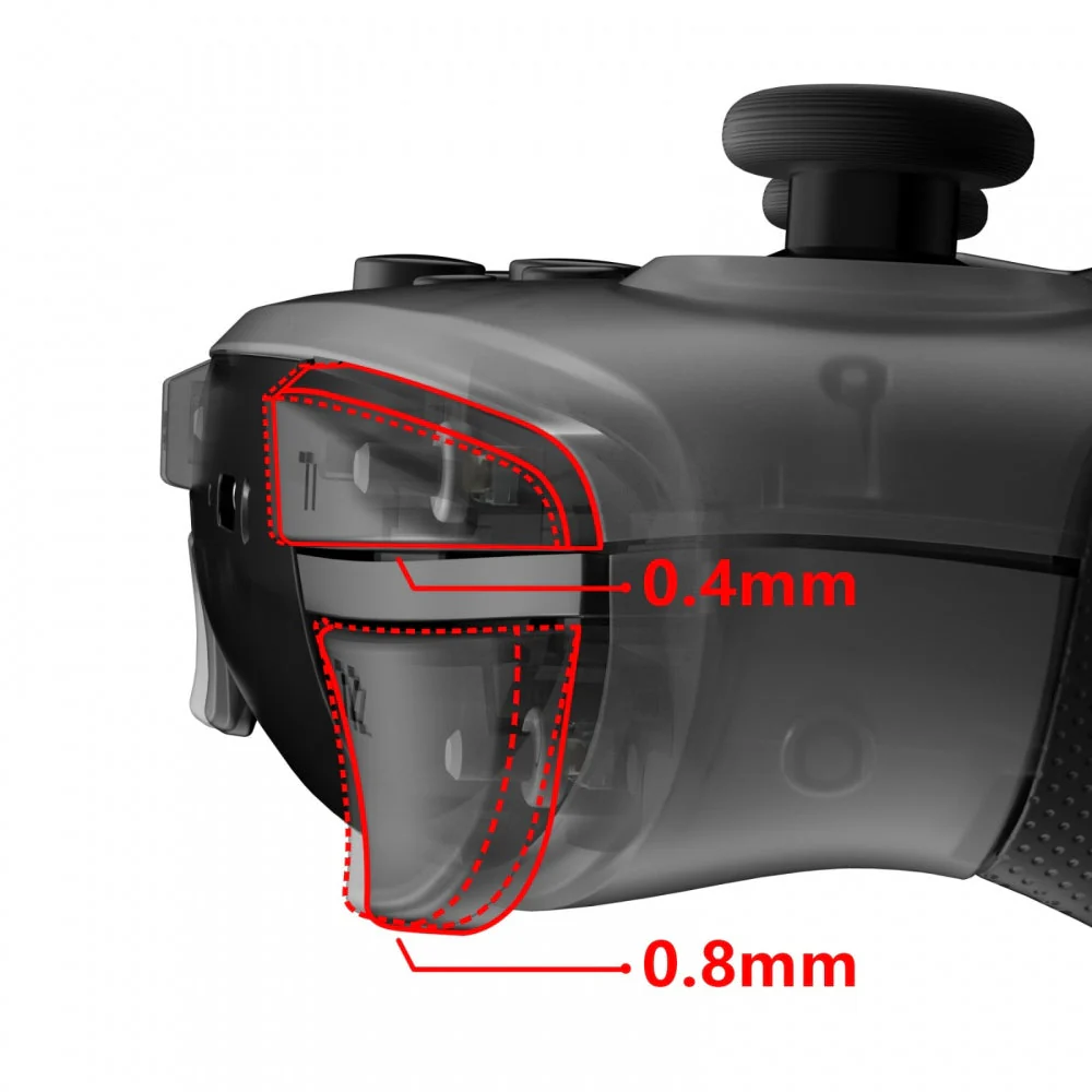 eXtremeRate Clicky Hair Trigger Kit for Nintendo Switch Pro Controller Shoulder Buttons