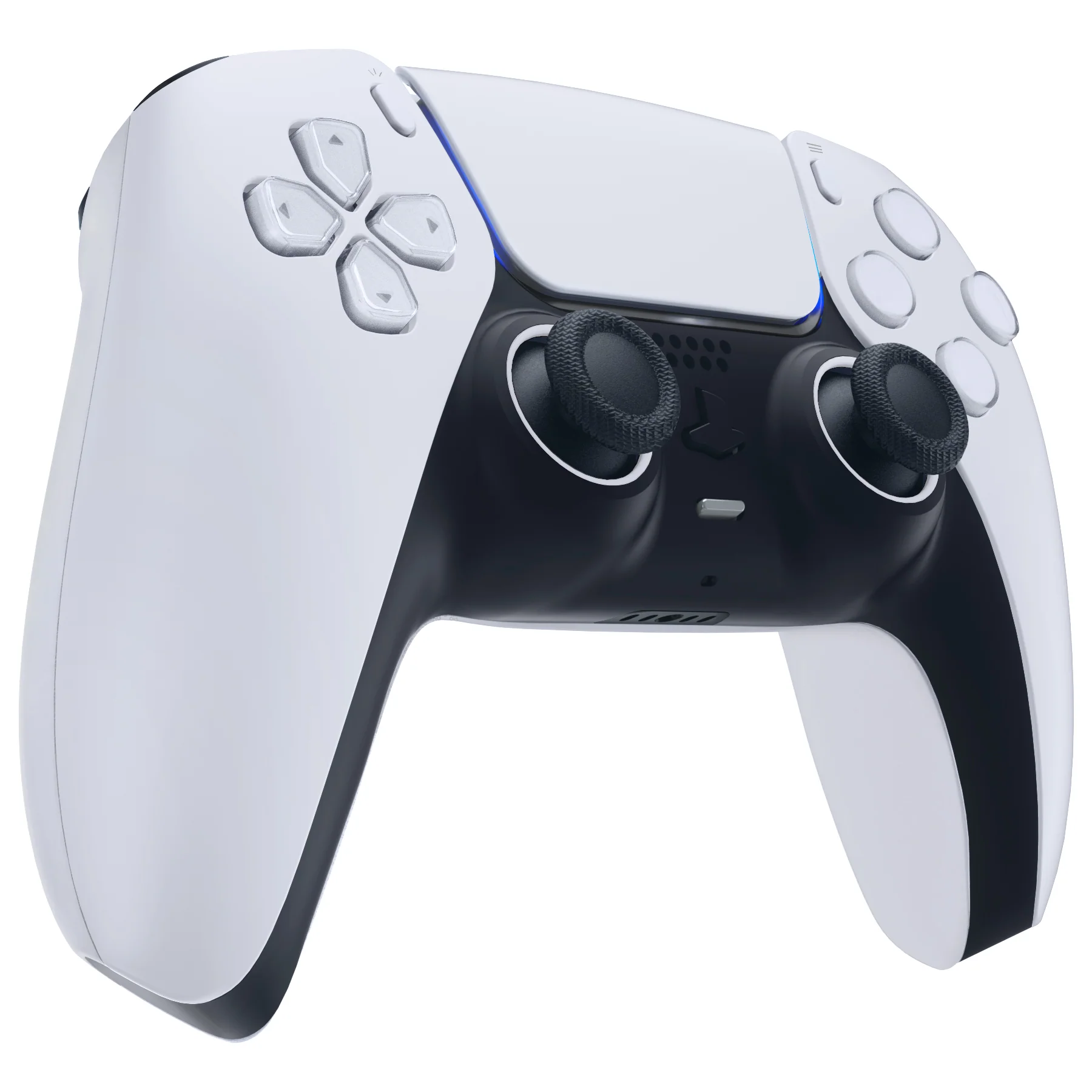 eXtremeRate Custom Replacement Accent Rings for PS5 Controller - Original White - Image 5