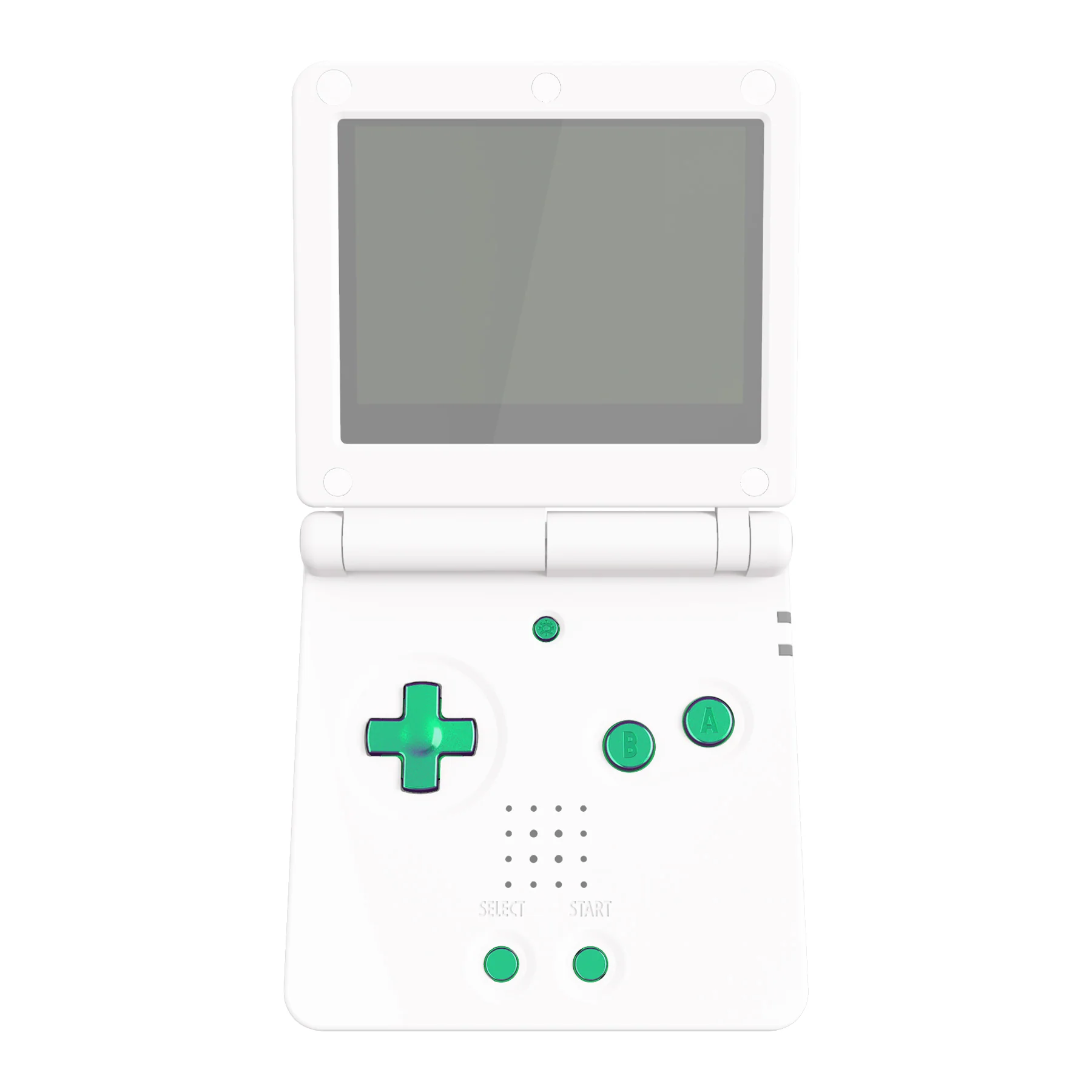 eXtremeRate Custom Replacement Full Set Buttons for Gameboy Advance SP GBA SP Console - Chameleon Green Purple
