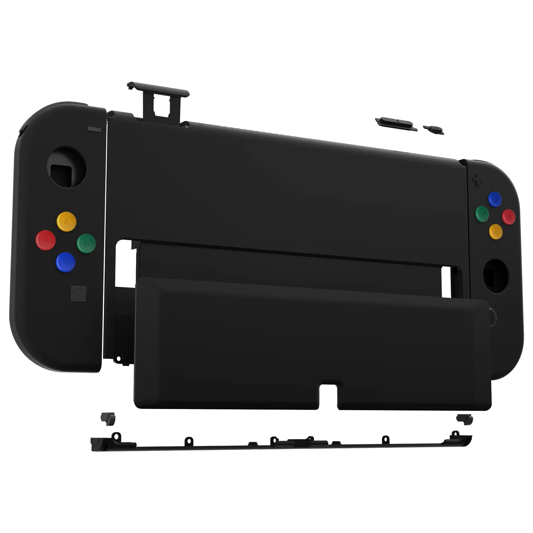 eXtremeRate Custom Replacement Full Set Shell with Buttons for Nintendo Switch OLED - Black - Image 10