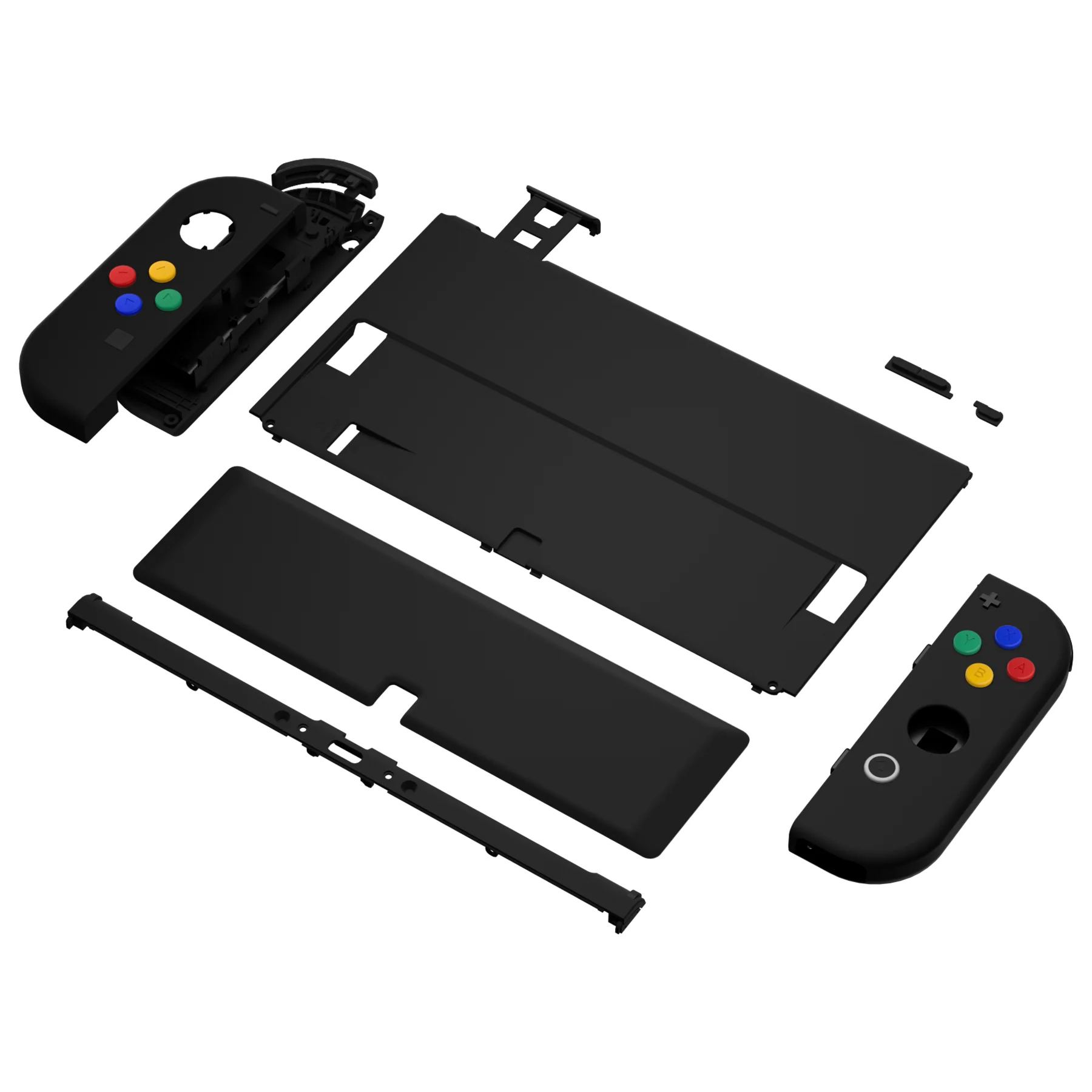 eXtremeRate Custom Replacement Full Set Shell with Buttons for Nintendo Switch OLED - Black - Image 11