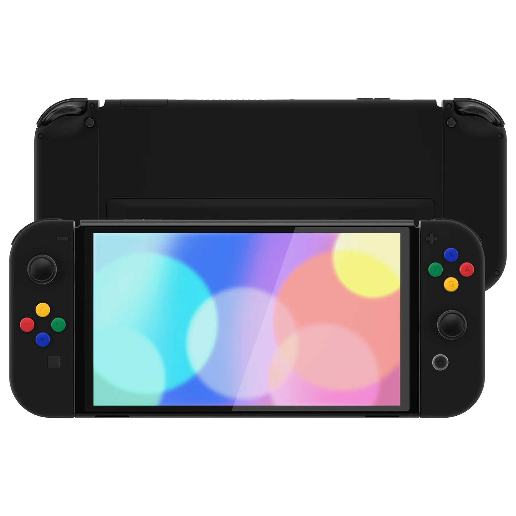 eXtremeRate Custom Replacement Full Set Shell with Buttons for Nintendo Switch OLED - Black - Image 4