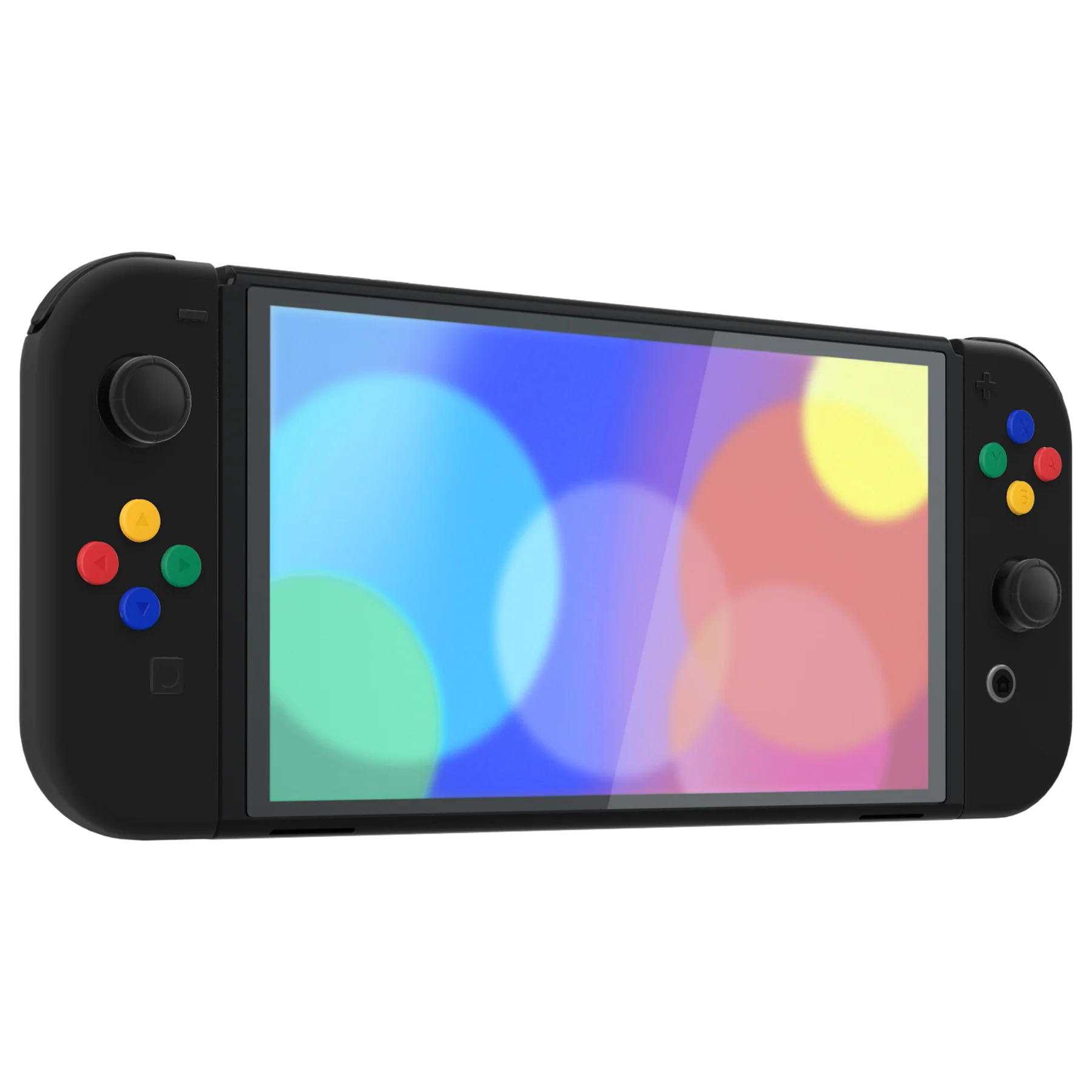 eXtremeRate Custom Replacement Full Set Shell with Buttons for Nintendo Switch OLED - Black - Image 6