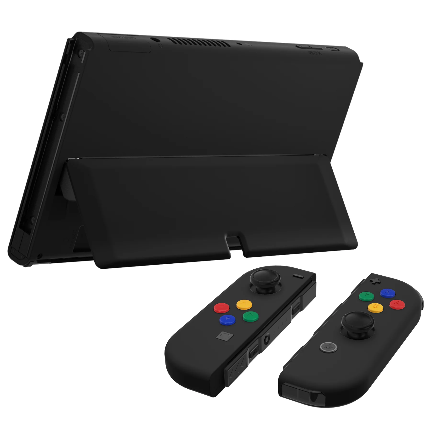 eXtremeRate Custom Replacement Full Set Shell with Buttons for Nintendo Switch OLED - Black - Image 7