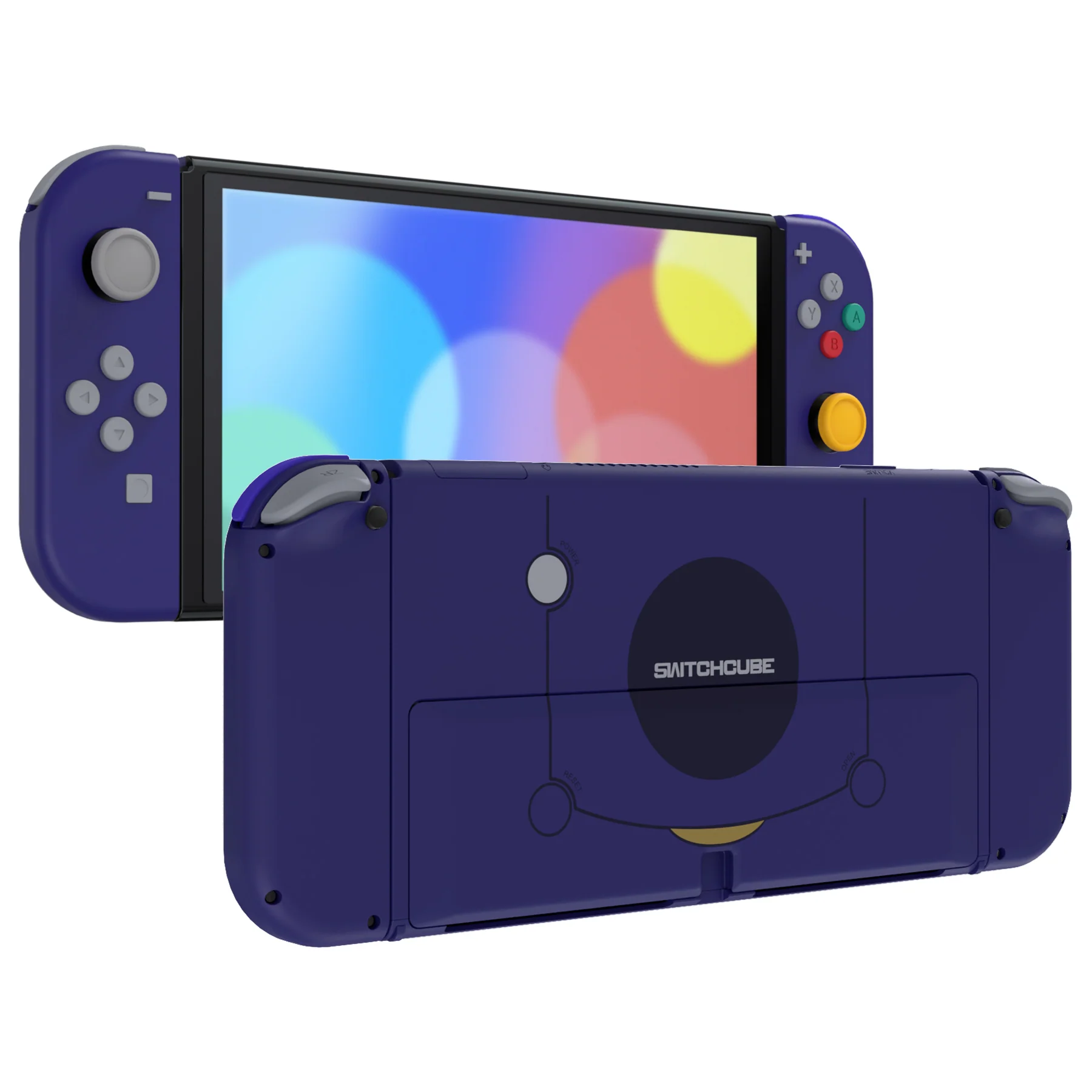 eXtremeRate Custom Replacement Full Set Shell with Buttons for Nintendo Switch OLED - Classic SwitchCube Style