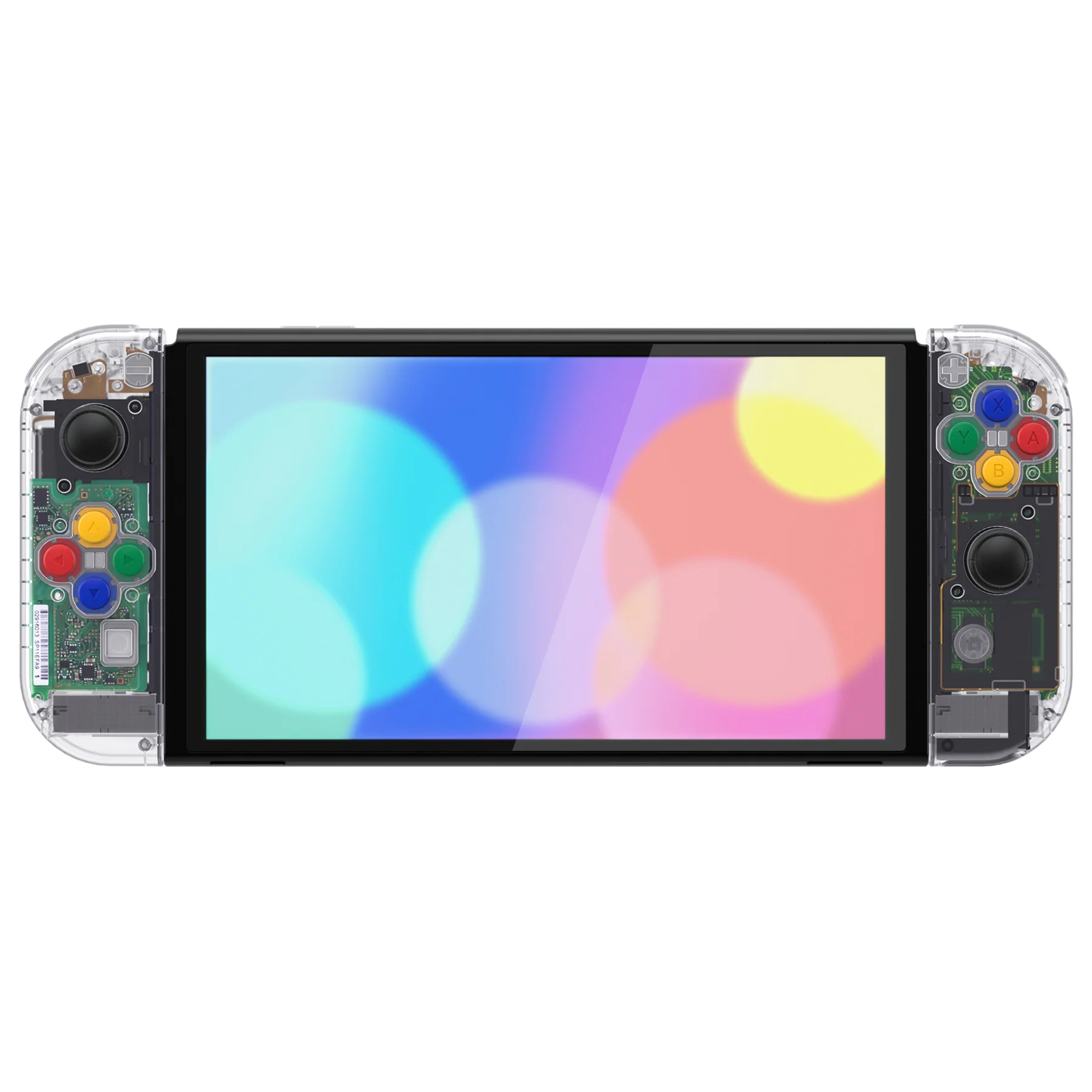 eXtremeRate Custom Replacement Full Set Shell with Buttons for Nintendo Switch OLED - Crystal Clear - Image 5