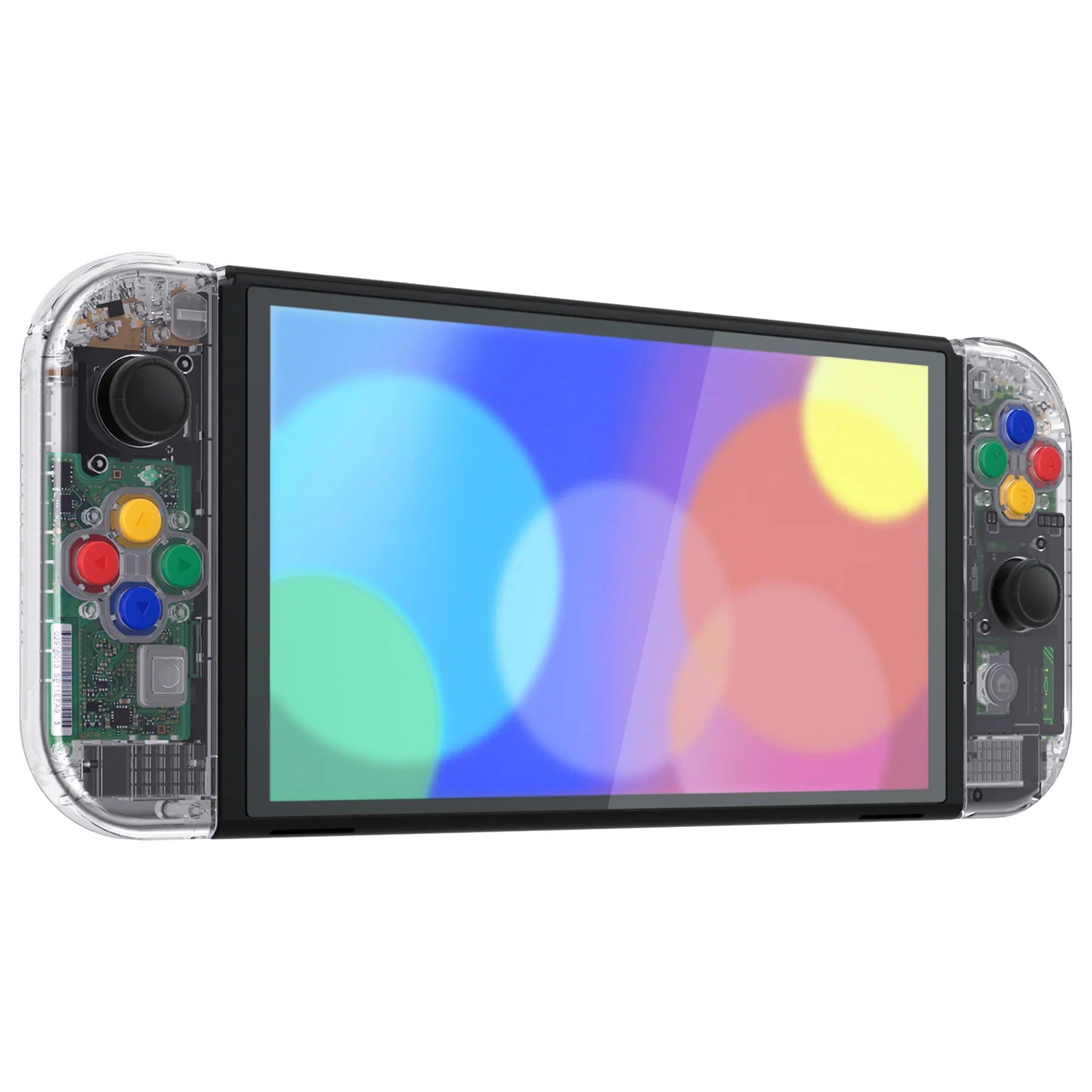 eXtremeRate Custom Replacement Full Set Shell with Buttons for Nintendo Switch OLED - Crystal Clear - Image 6