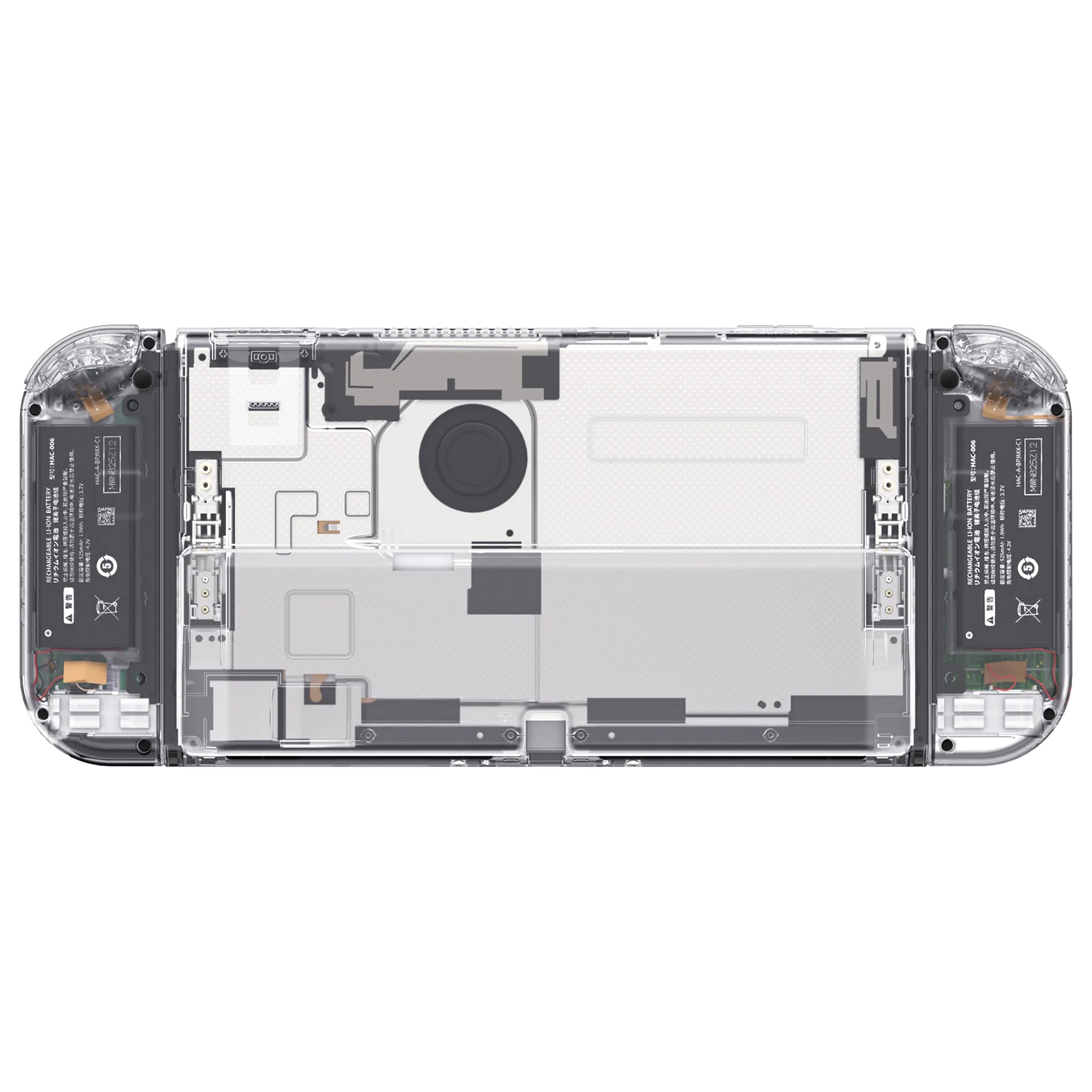 eXtremeRate Custom Replacement Full Set Shell with Buttons for Nintendo Switch OLED - Crystal Clear - Image 8